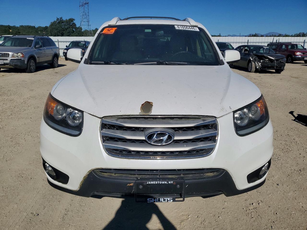 2012 Hyundai Santa Fe Limited White vin: 5XYZKDAG2CG157564