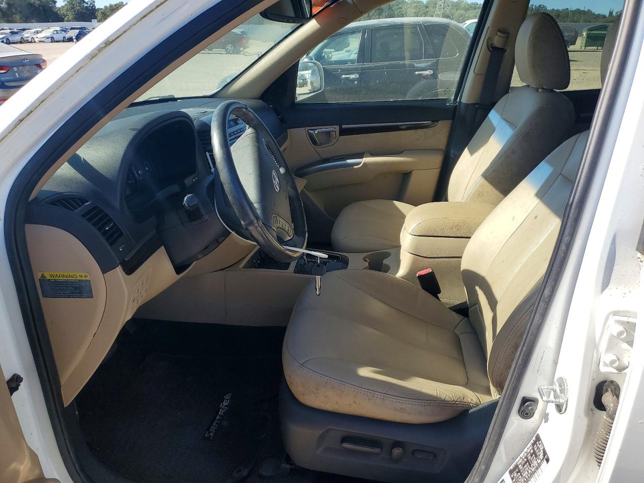 2012 Hyundai Santa Fe Limited White vin: 5XYZKDAG2CG157564