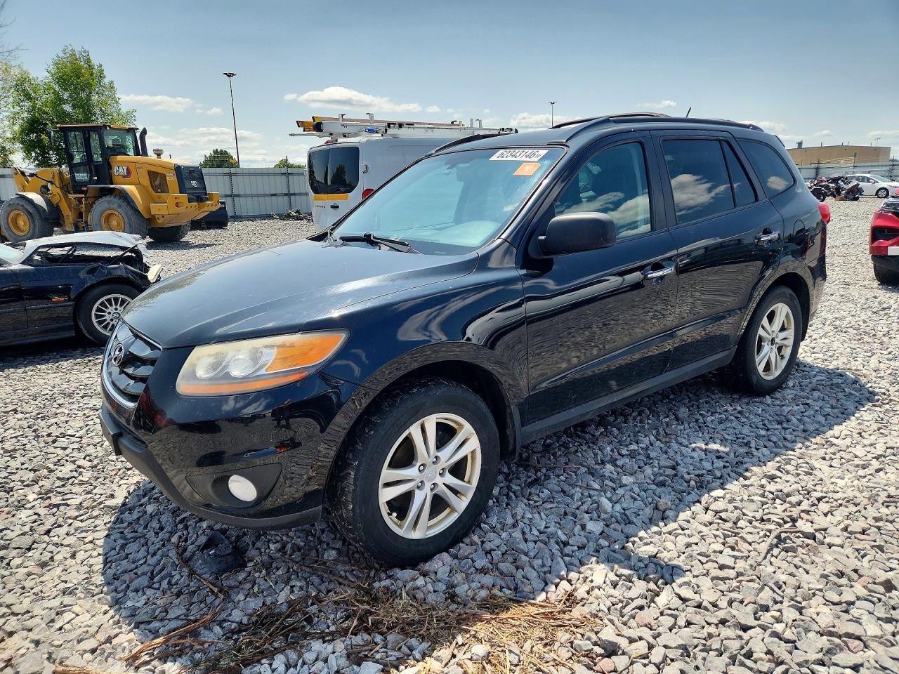 2011 Hyundai Santa Fe Limited Black vin: 5XYZKDAG3BG048044