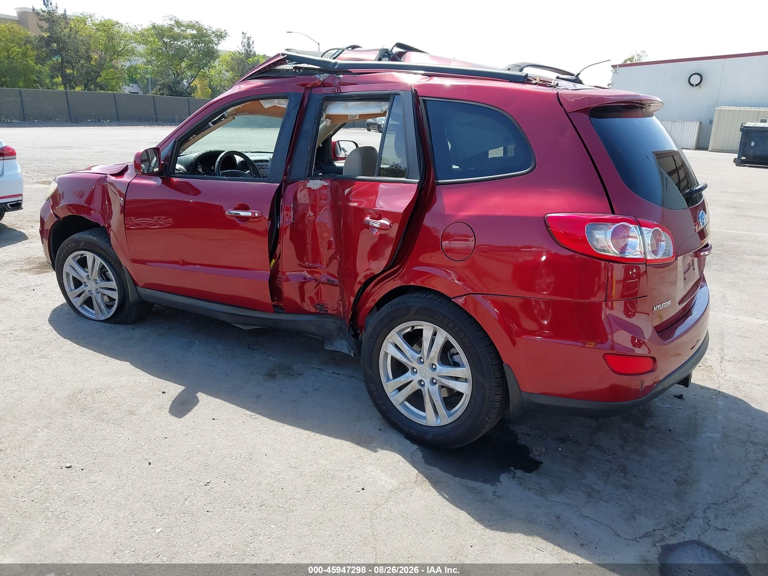 2011 Hyundai Santa Fe Limited V6 Красный vin: 5XYZKDAG4BG039160