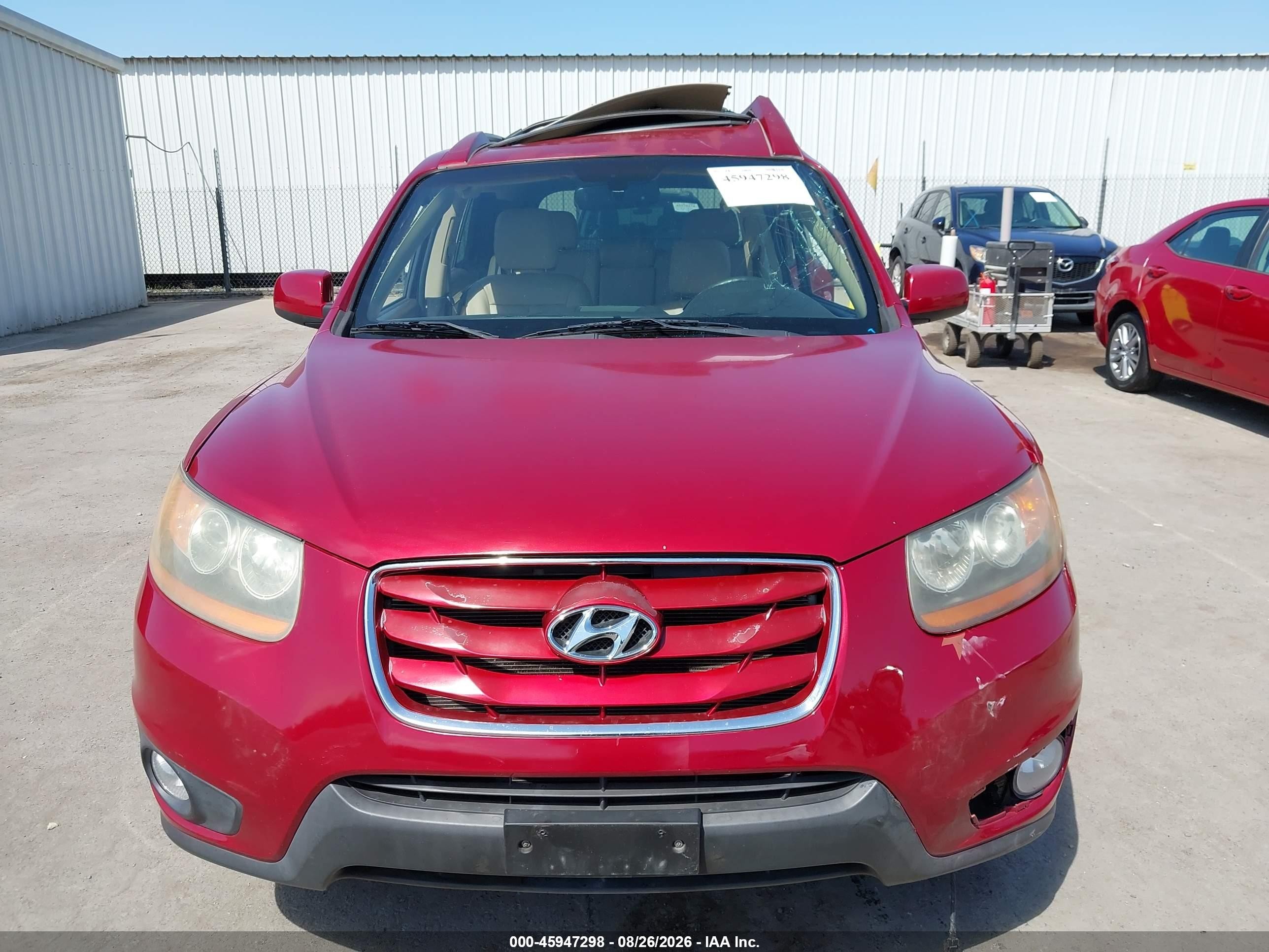 2011 Hyundai Santa Fe Limited V6 Красный vin: 5XYZKDAG4BG039160