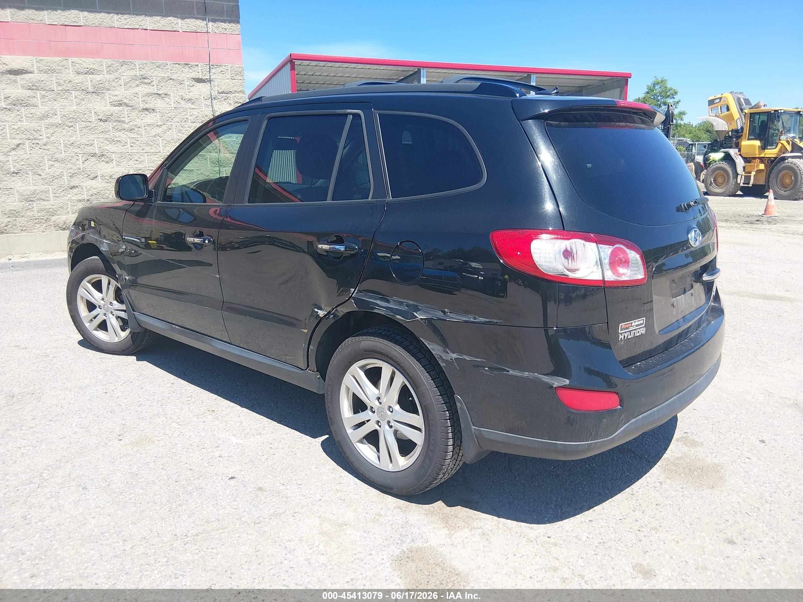 2011 Hyundai Santa Fe Limited V6 Black vin: 5XYZKDAG4BG066522