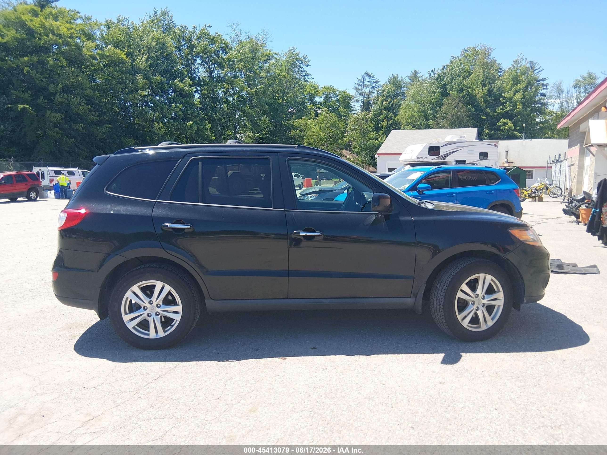 2011 Hyundai Santa Fe Limited V6 Black vin: 5XYZKDAG4BG066522
