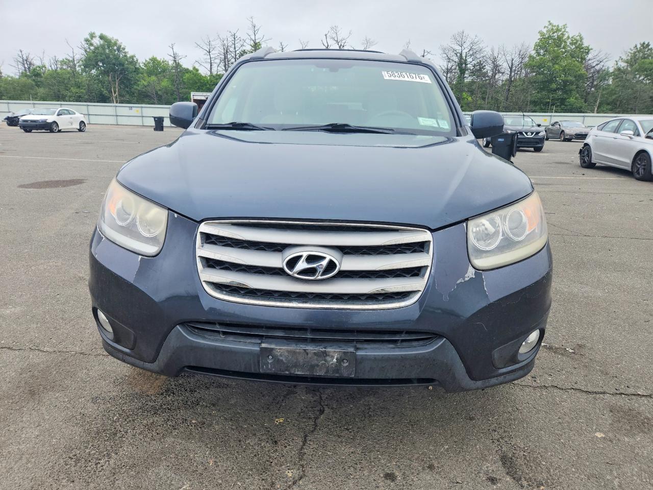 2012 Hyundai Santa Fe Limited Black vin: 5XYZKDAG4CG145416
