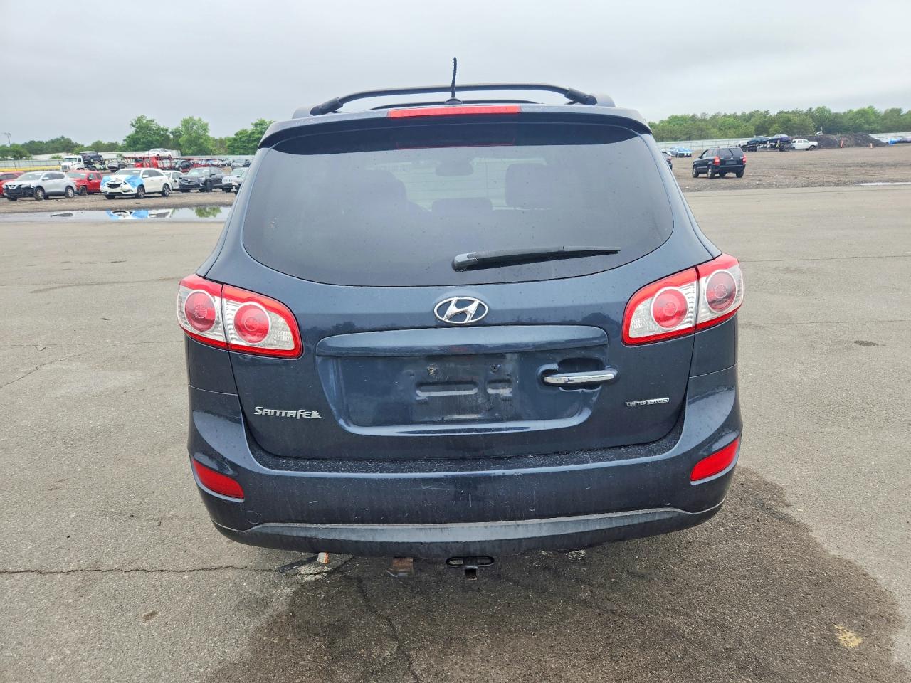 2012 Hyundai Santa Fe Limited Black vin: 5XYZKDAG4CG145416