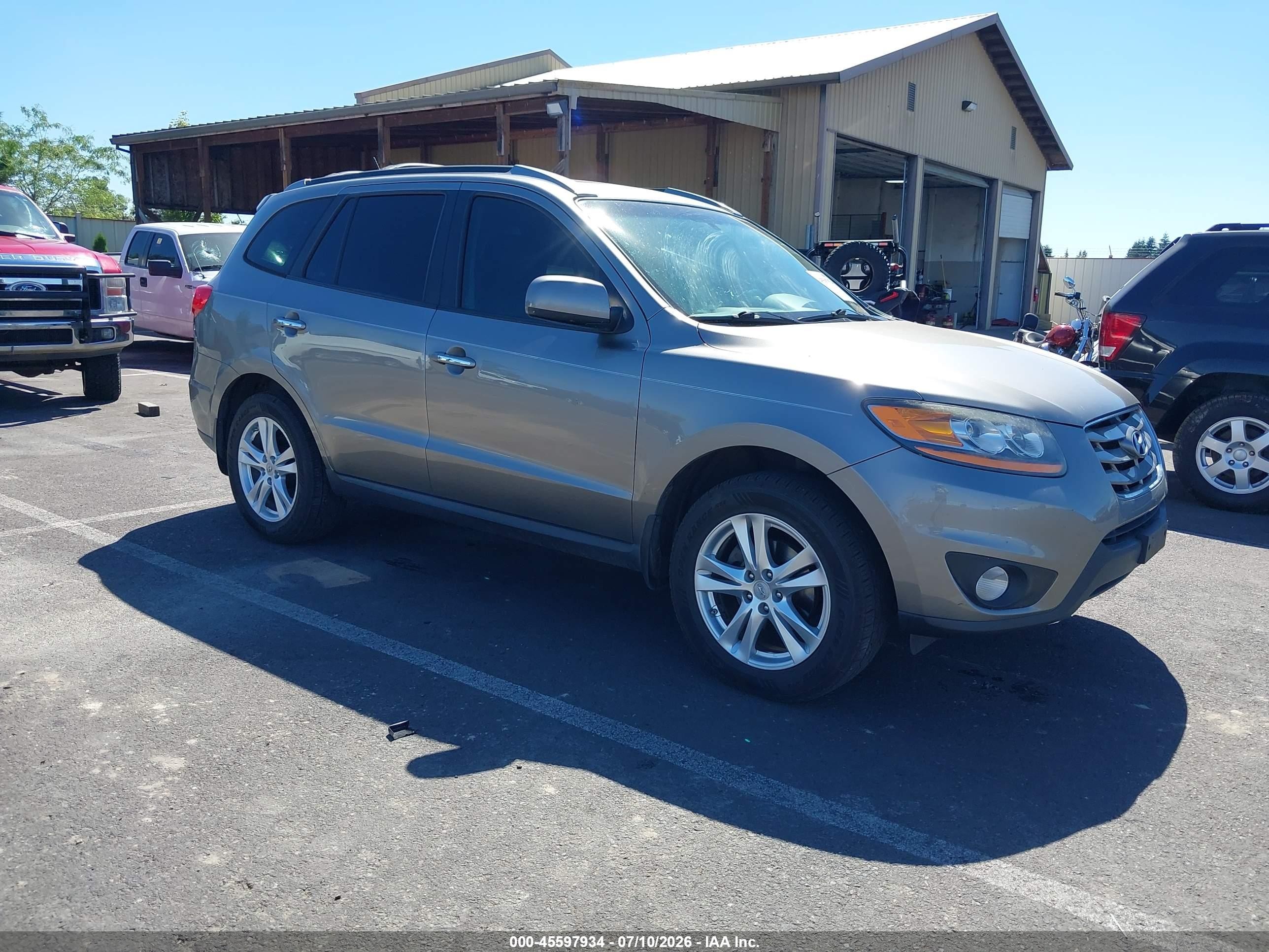 2011 Hyundai Santa Fe Limited V6 Gray vin: 5XYZKDAG5BG013831