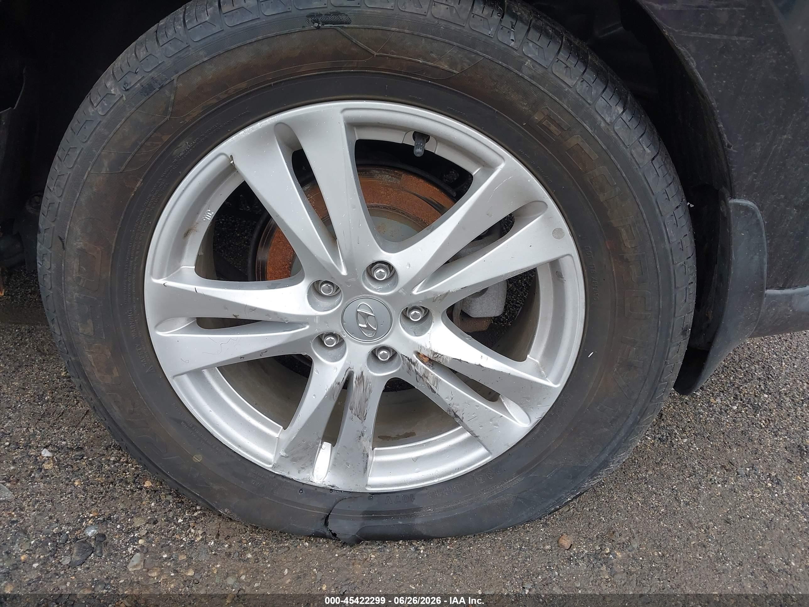 2011 Hyundai Santa Fe Limited V6 Blue vin: 5XYZKDAG5BG089128