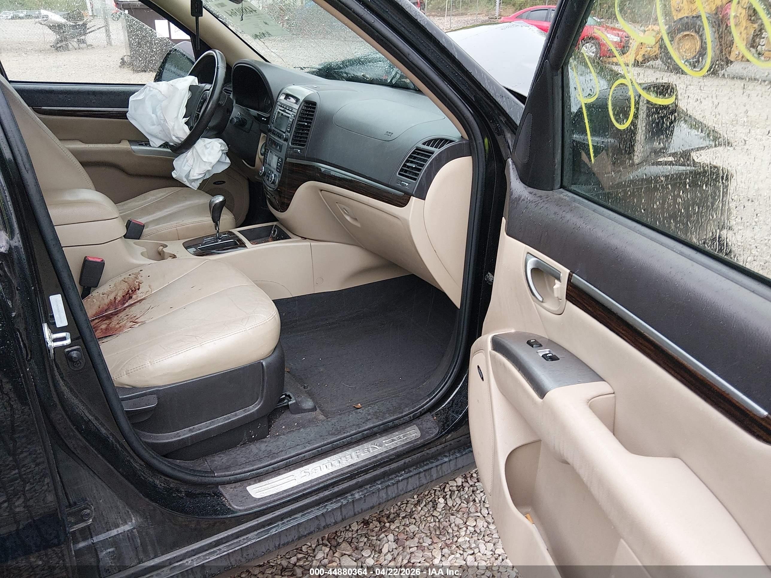 2012 Hyundai Santa Fe Limited V6 Black vin: 5XYZKDAG5CG109945