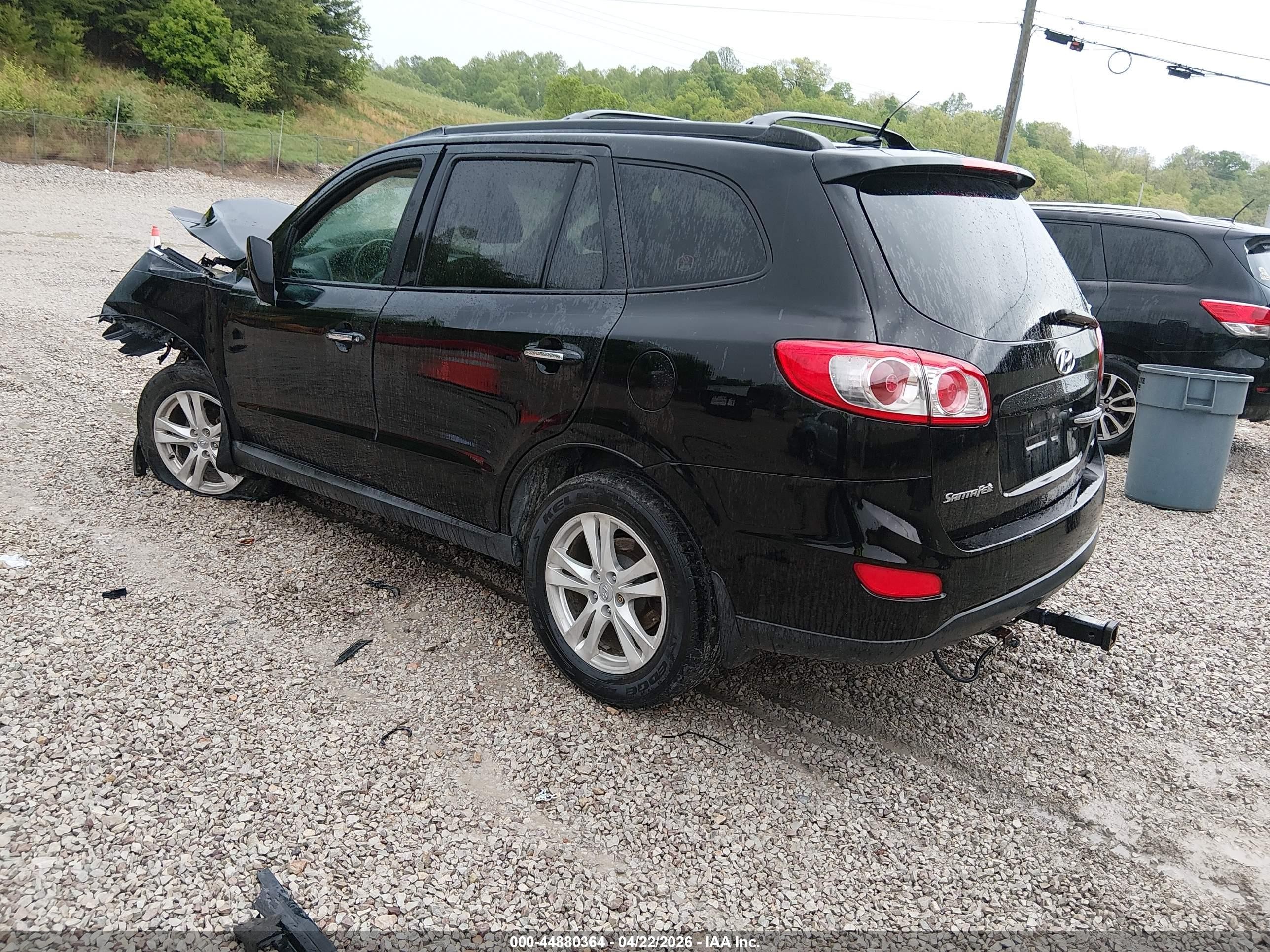 2012 Hyundai Santa Fe Limited V6 Black vin: 5XYZKDAG5CG109945