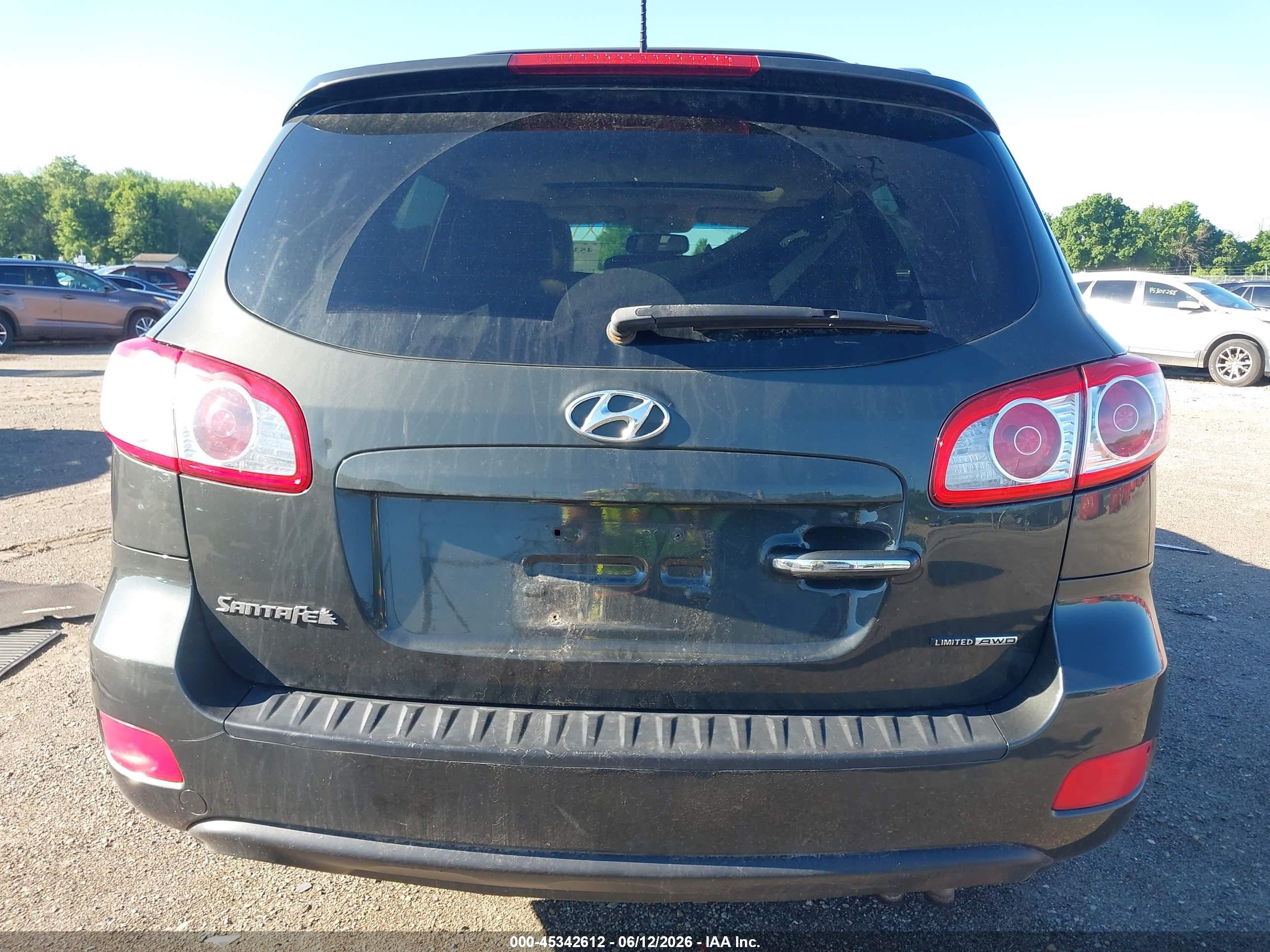 2012 Hyundai Santa Fe Limited V6 Gray vin: 5XYZKDAG5CG148390