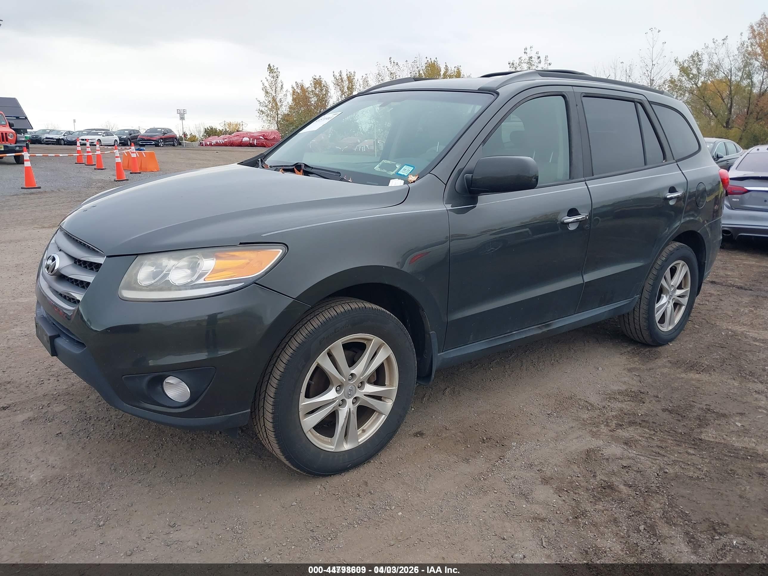2012 Hyundai Santa Fe Limited V6 Gray vin: 5XYZKDAG6CG110781