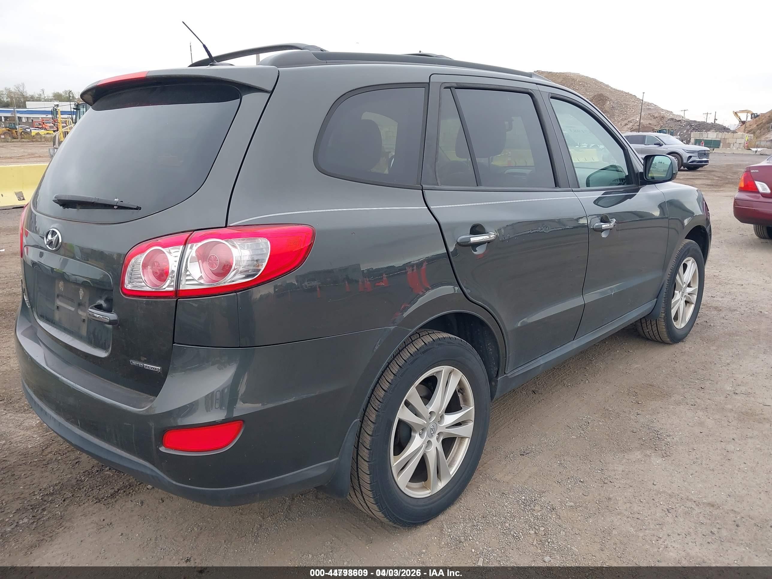 2012 Hyundai Santa Fe Limited V6 Gray vin: 5XYZKDAG6CG110781
