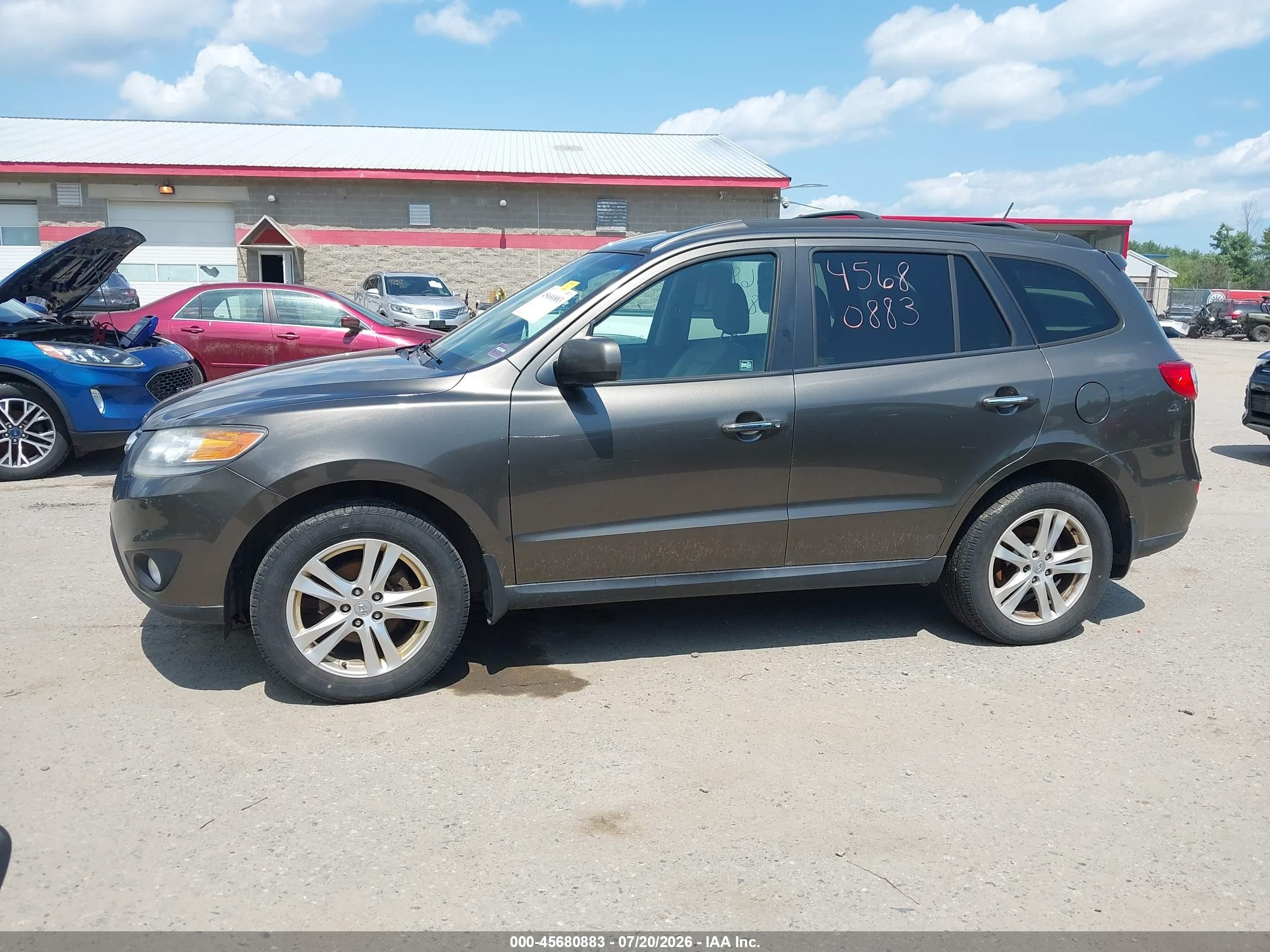 2012 Hyundai Santa Fe Limited V6 Серый vin: 5XYZKDAG6CG135972