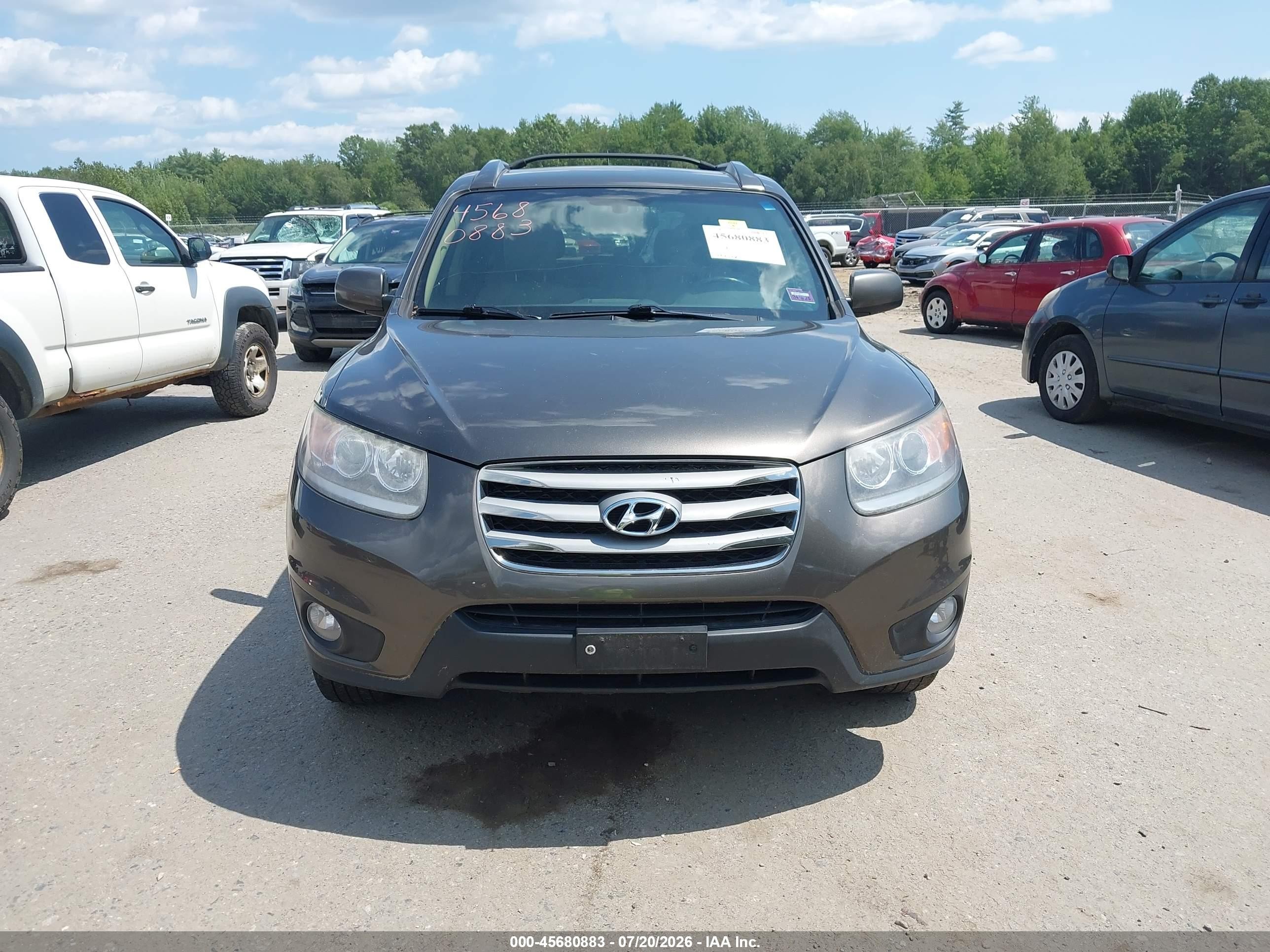 2012 Hyundai Santa Fe Limited V6 Серый vin: 5XYZKDAG6CG135972