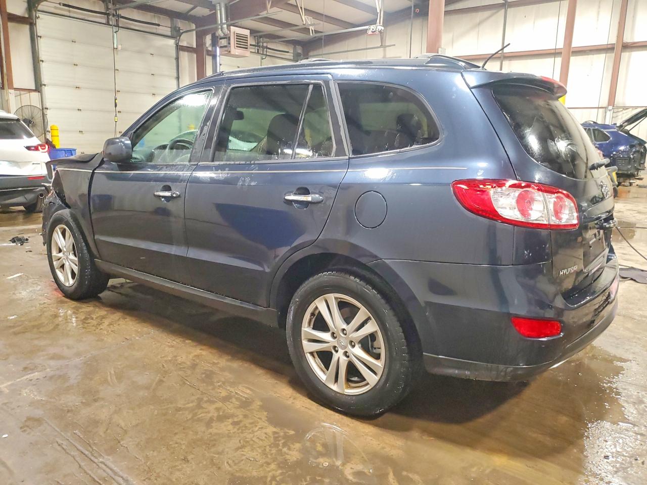 2011 Hyundai Santa Fe Limited Blue vin: 5XYZKDAG7BG054929