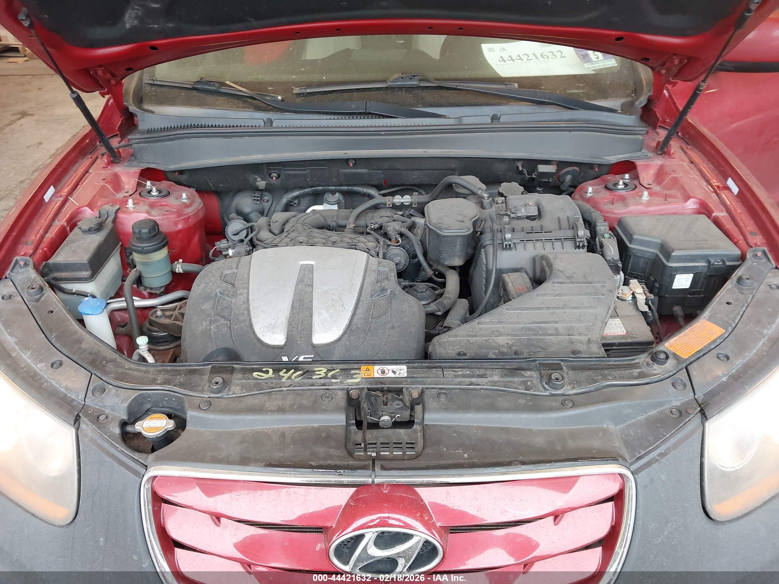 2011 Hyundai Santa Fe Limited V6 Red vin: 5XYZKDAG7BG073044