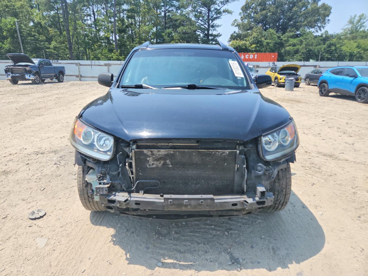2012 Hyundai Santa Fe Limited Black vin: 5XYZKDAG7CG140095