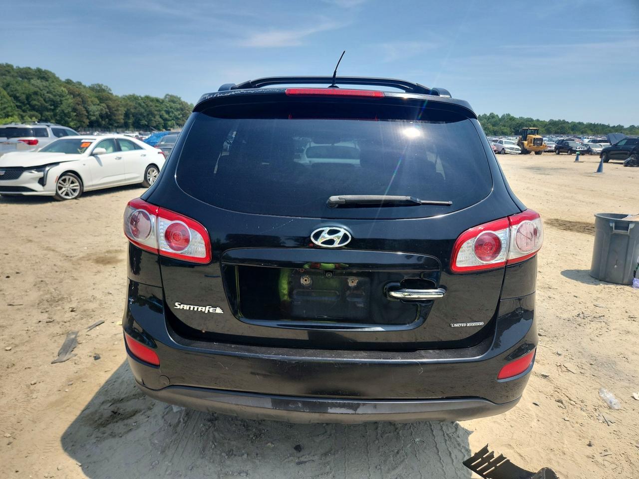 2012 Hyundai Santa Fe Limited Black vin: 5XYZKDAG7CG140095