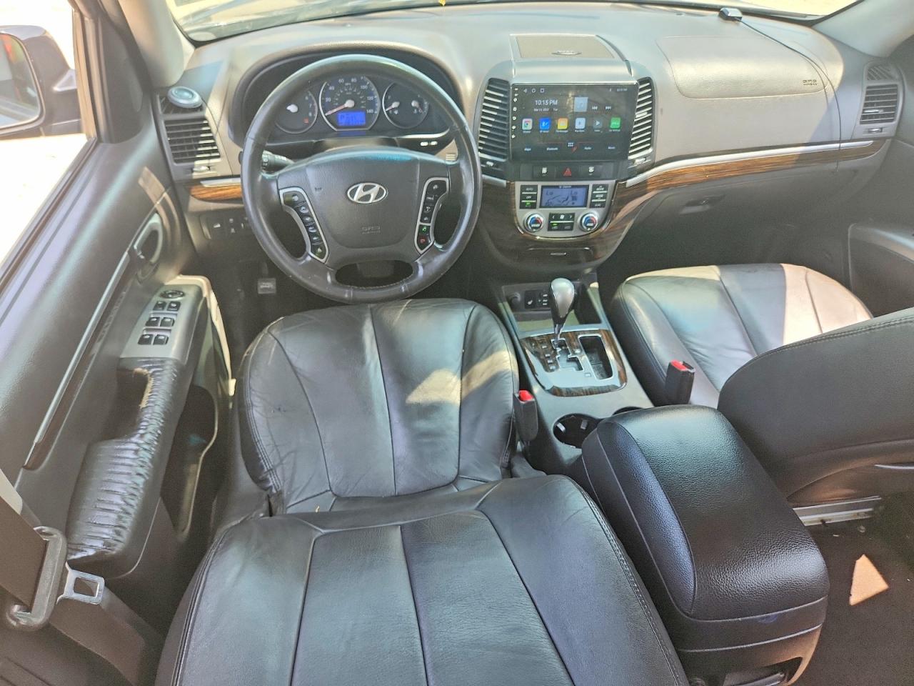2012 Hyundai Santa Fe Limited Black vin: 5XYZKDAG7CG140095