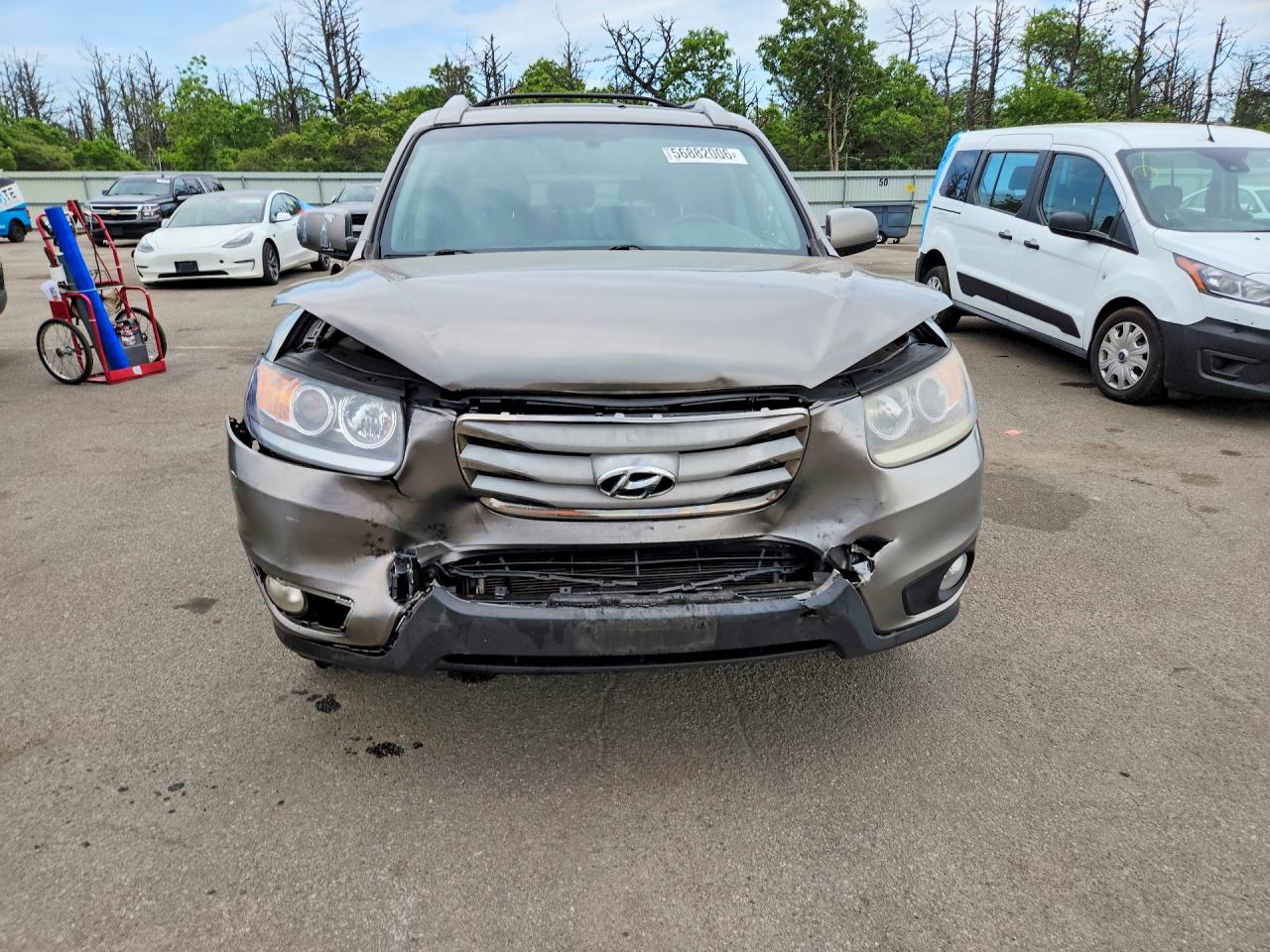 2012 Hyundai Santa Fe Limited Бежевый vin: 5XYZKDAG7CG140842
