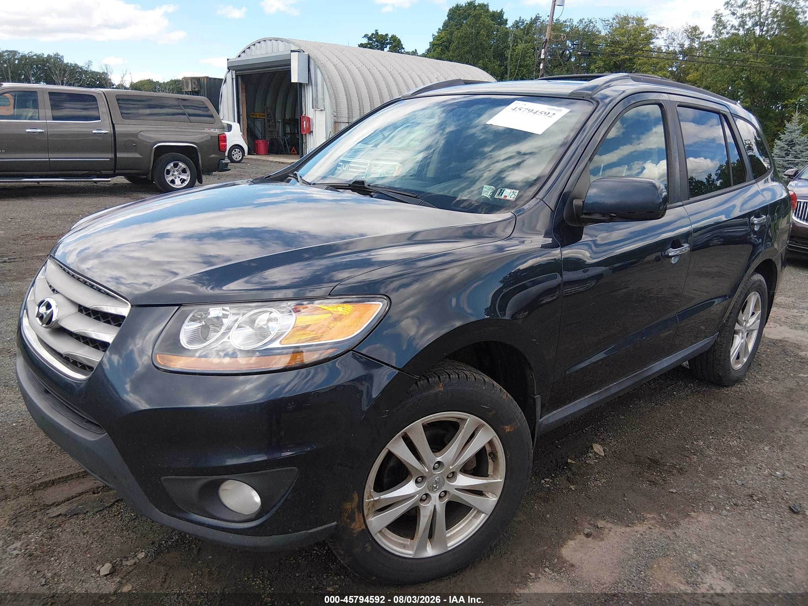 2012 Hyundai Santa Fe Limited V6 Синий vin: 5XYZKDAG7CG150609