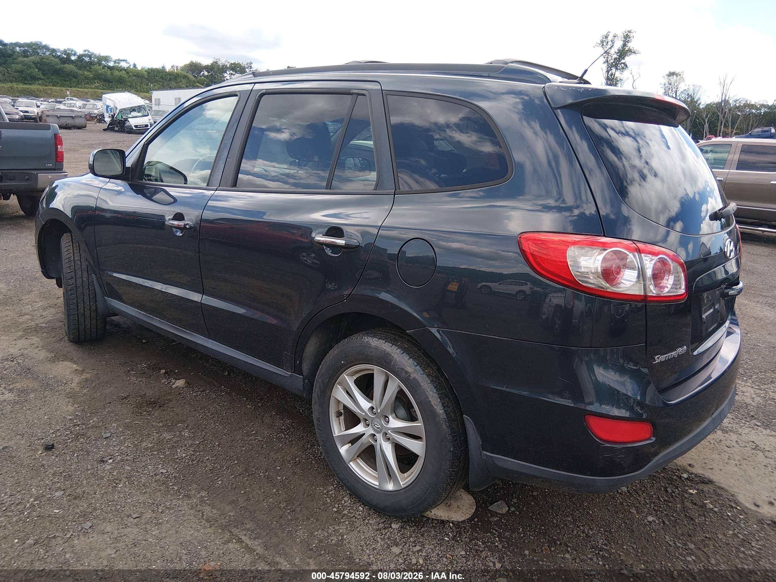 2012 Hyundai Santa Fe Limited V6 Синий vin: 5XYZKDAG7CG150609