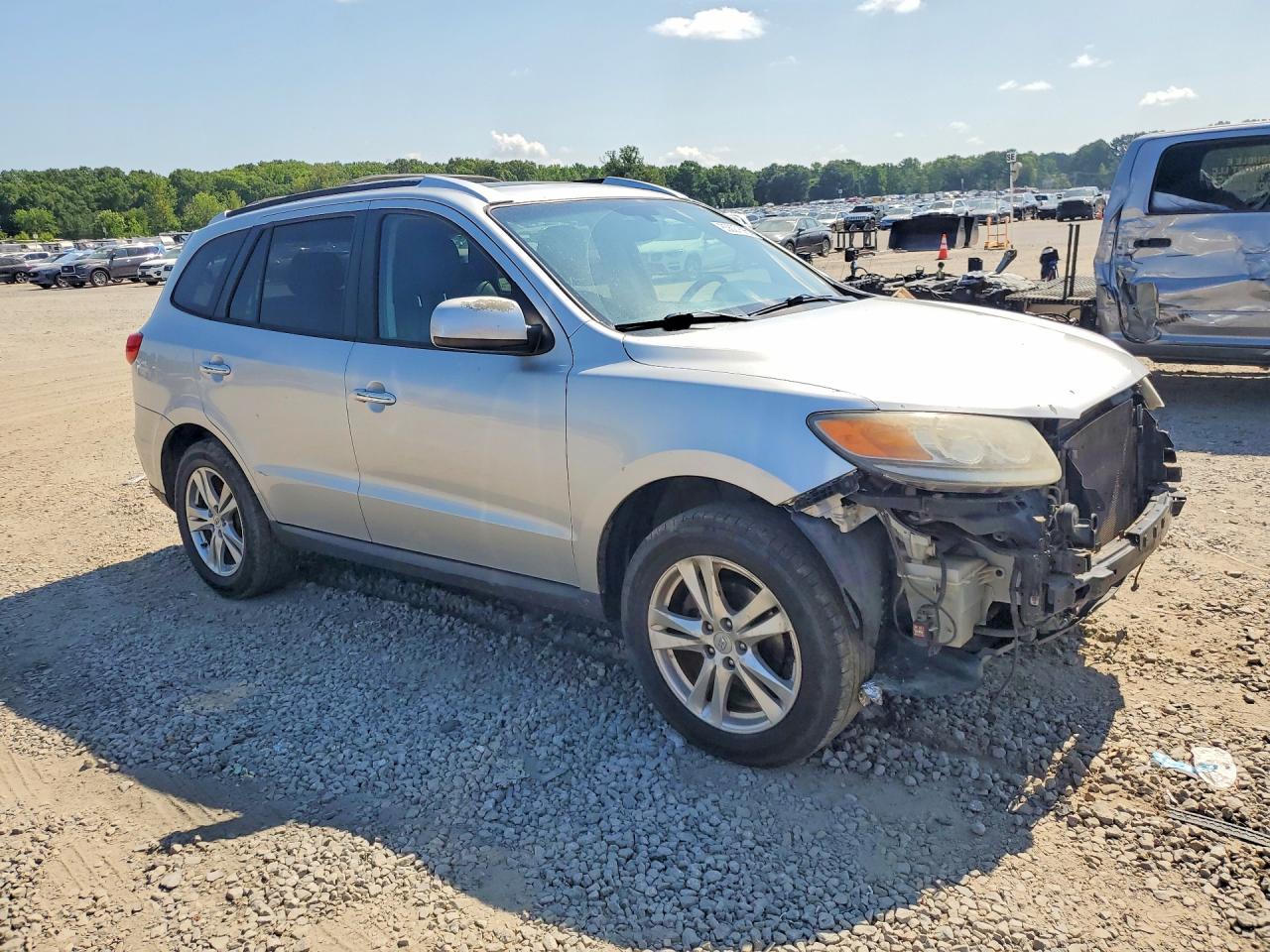 2012 Hyundai Santa Fe Limited Silver vin: 5XYZKDAG7CG150626