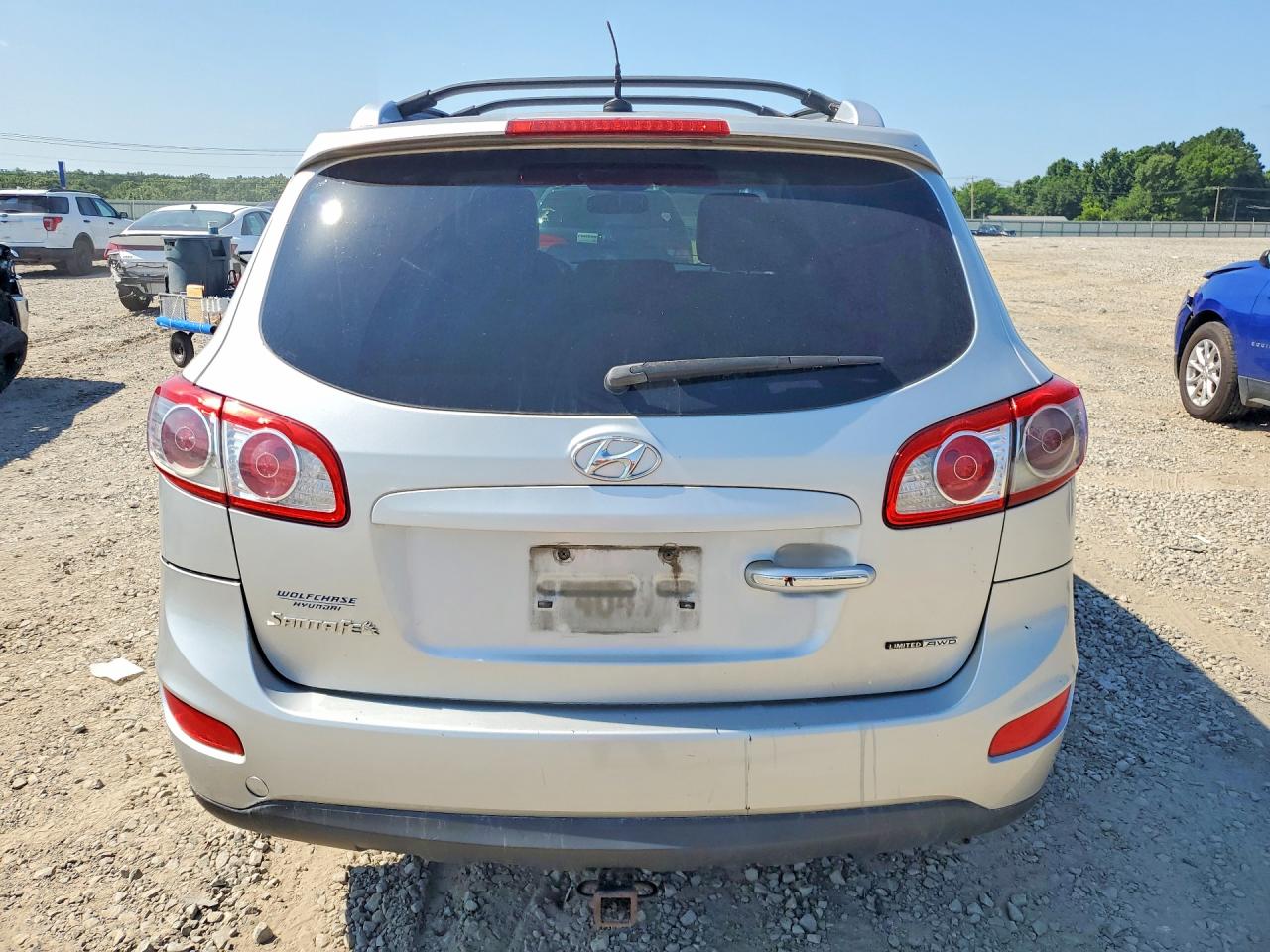 2012 Hyundai Santa Fe Limited Silver vin: 5XYZKDAG7CG150626