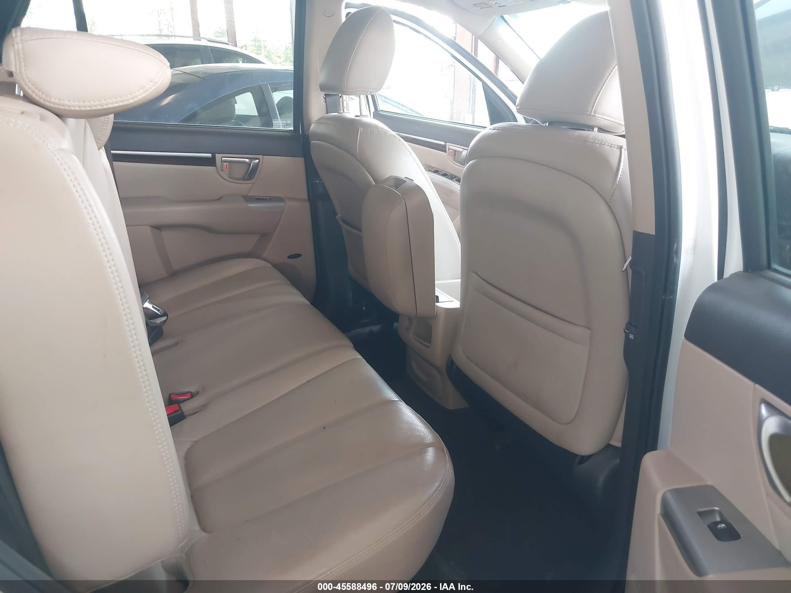 2012 Hyundai Santa Fe Limited V6 White vin: 5XYZKDAG7CG152764