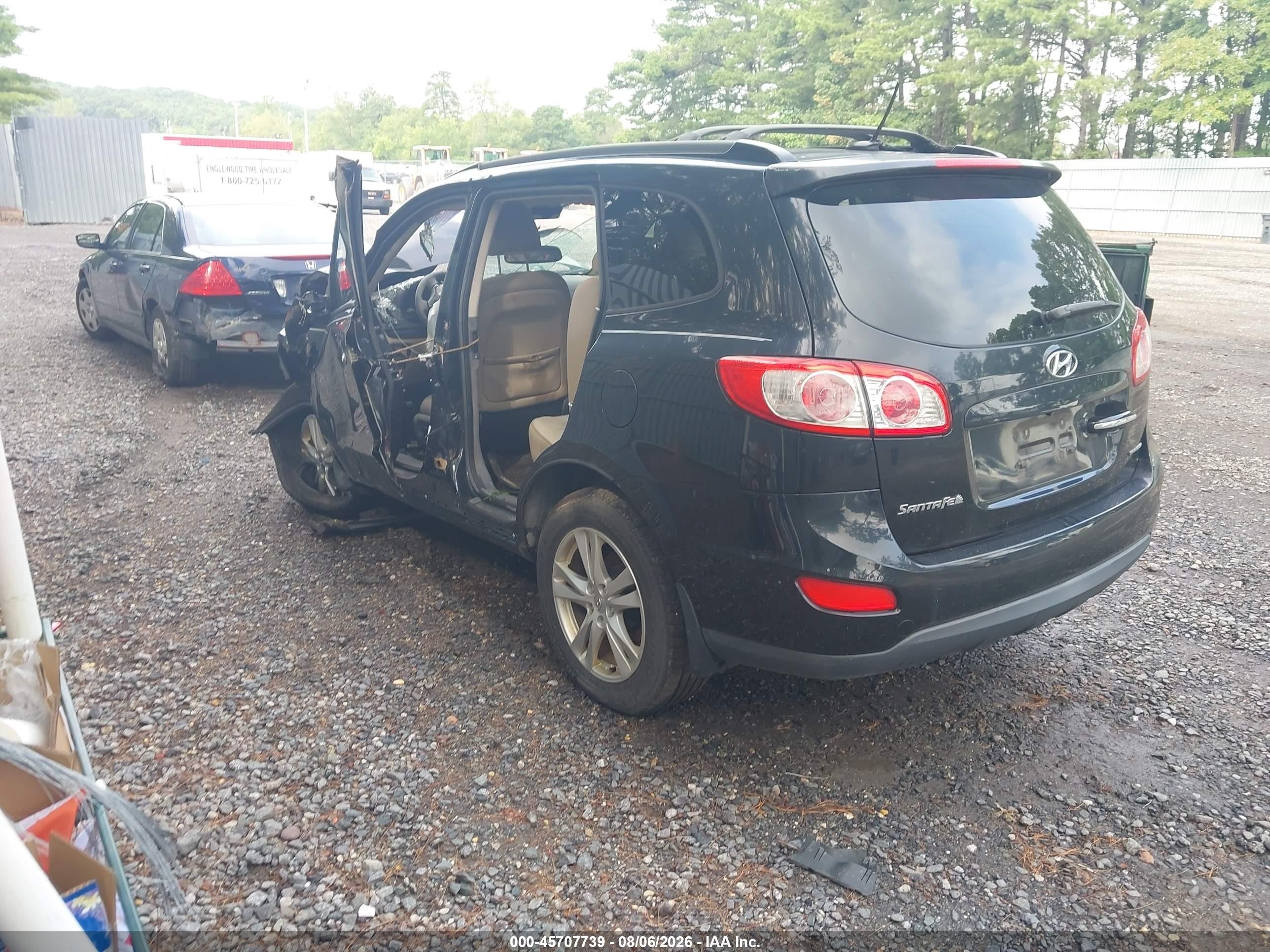 2012 Hyundai Santa Fe Limited V6 Black vin: 5XYZKDAG7CG154434