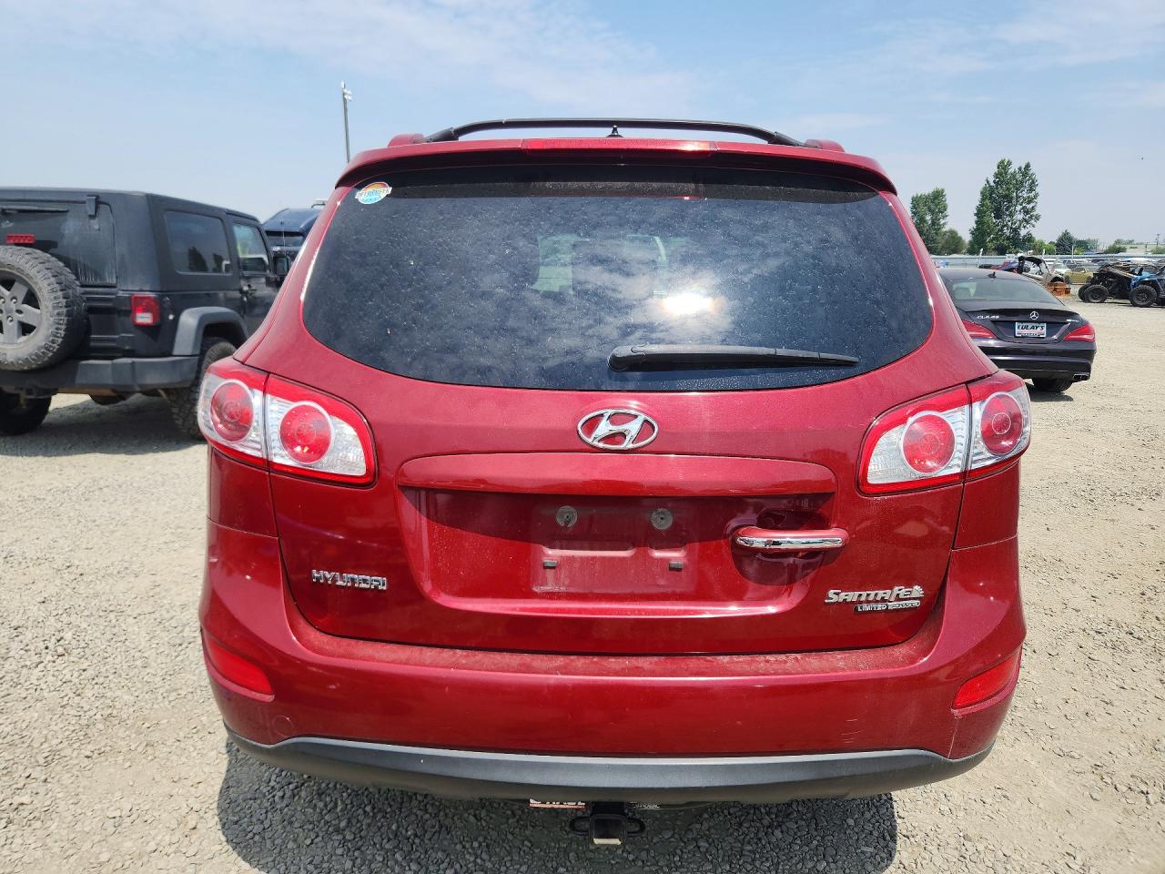 2011 Hyundai Santa Fe Limited Red vin: 5XYZKDAGXBG001402