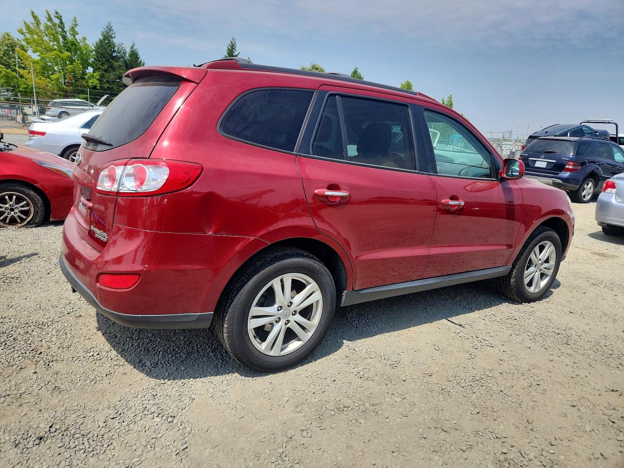 2011 Hyundai Santa Fe Limited Red vin: 5XYZKDAGXBG001402