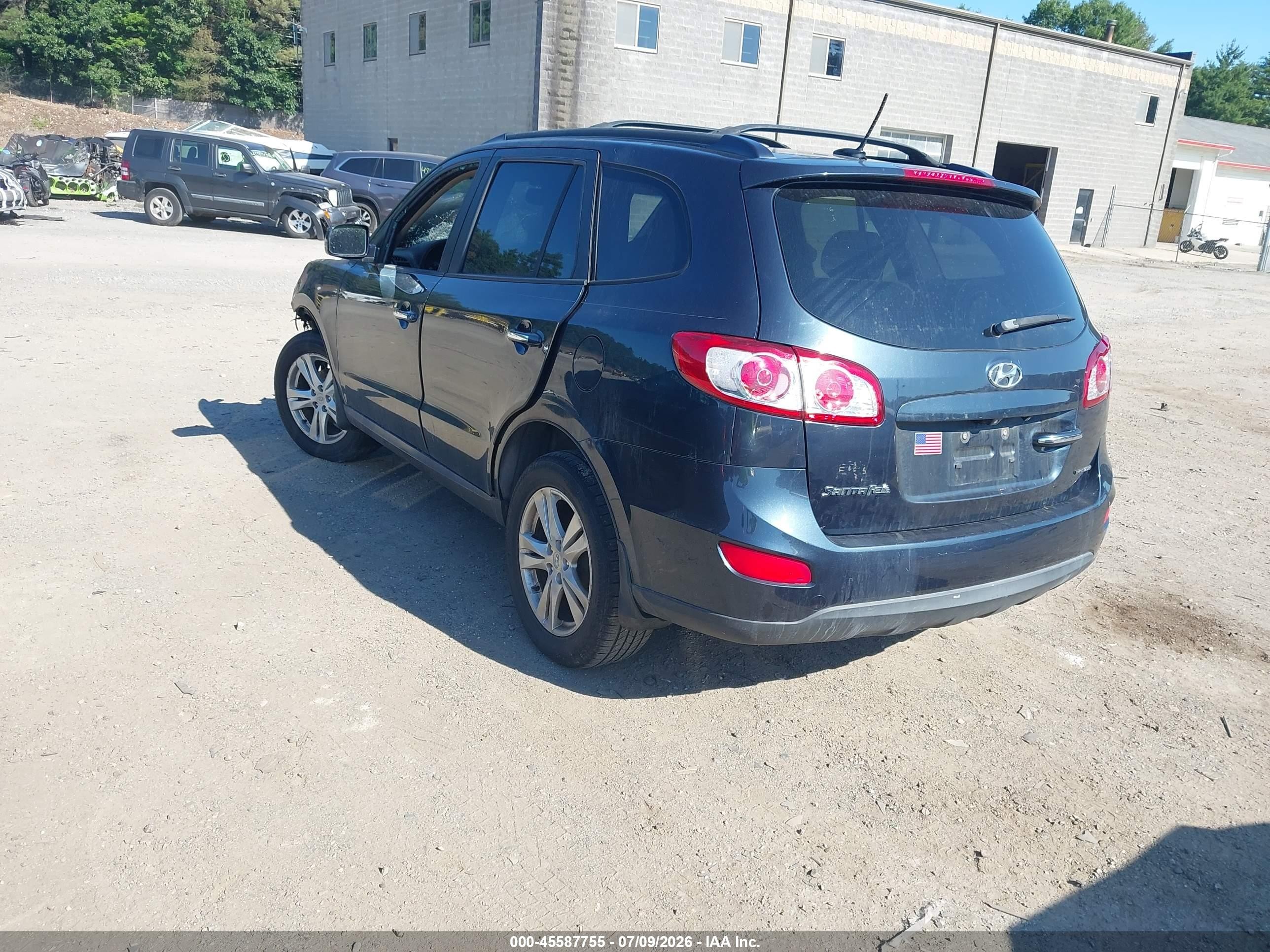 2012 Hyundai Santa Fe Limited V6 Black vin: 5XYZKDAGXCG148952