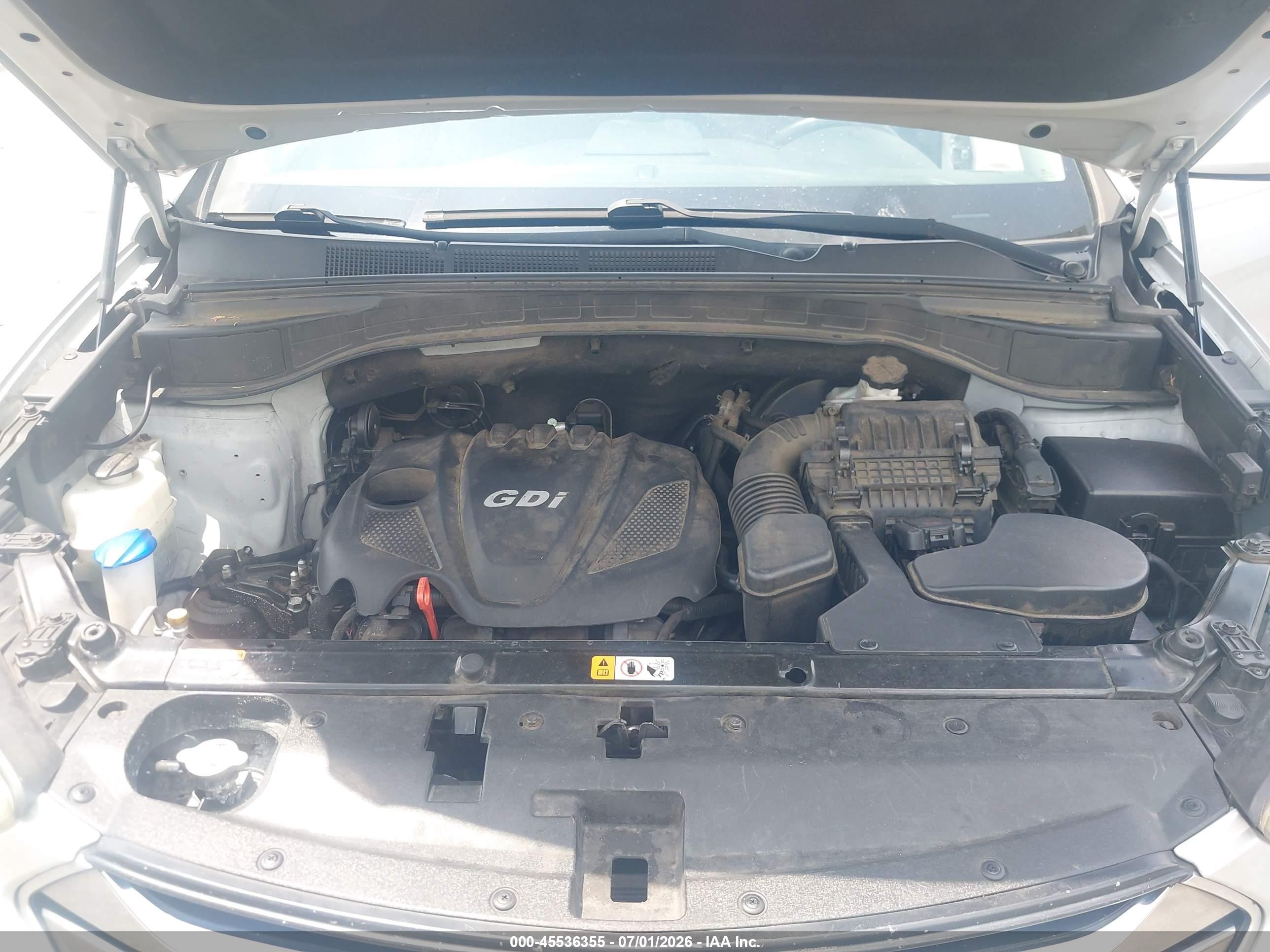 2013 Hyundai Santa Fe Sport Серый vin: 5XYZT3LB0DG016292