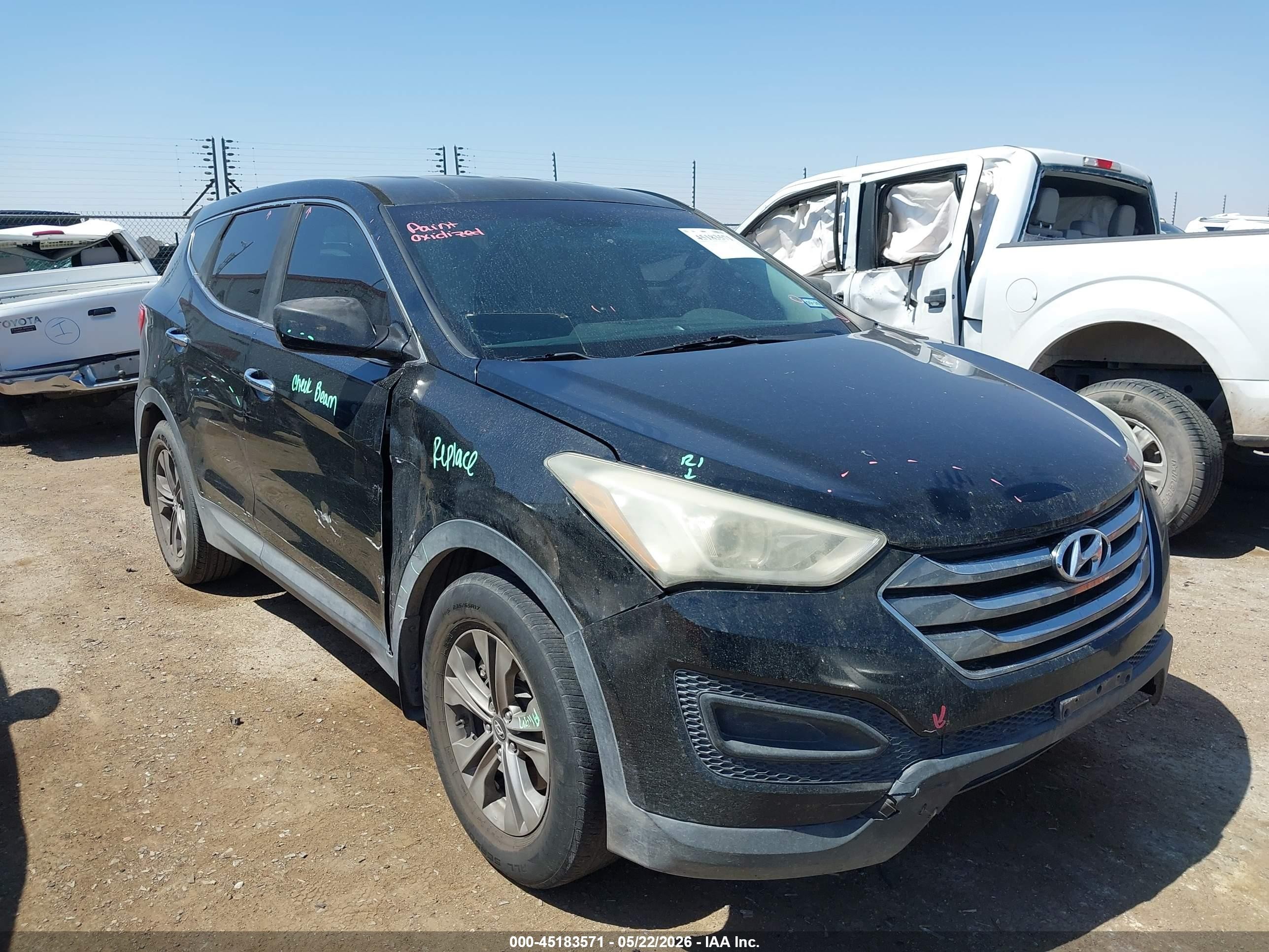 2013 Hyundai Santa Fe Sport Black vin: 5XYZT3LB0DG084835