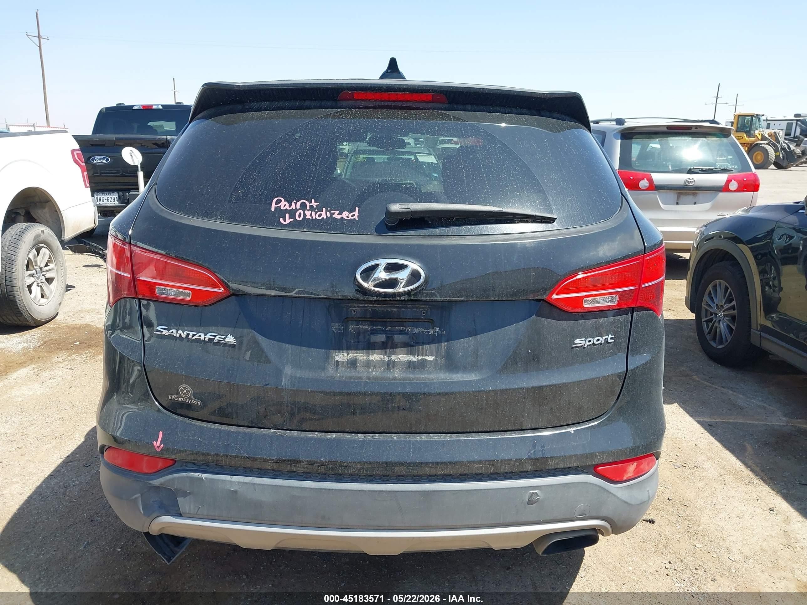 2013 Hyundai Santa Fe Sport Black vin: 5XYZT3LB0DG084835
