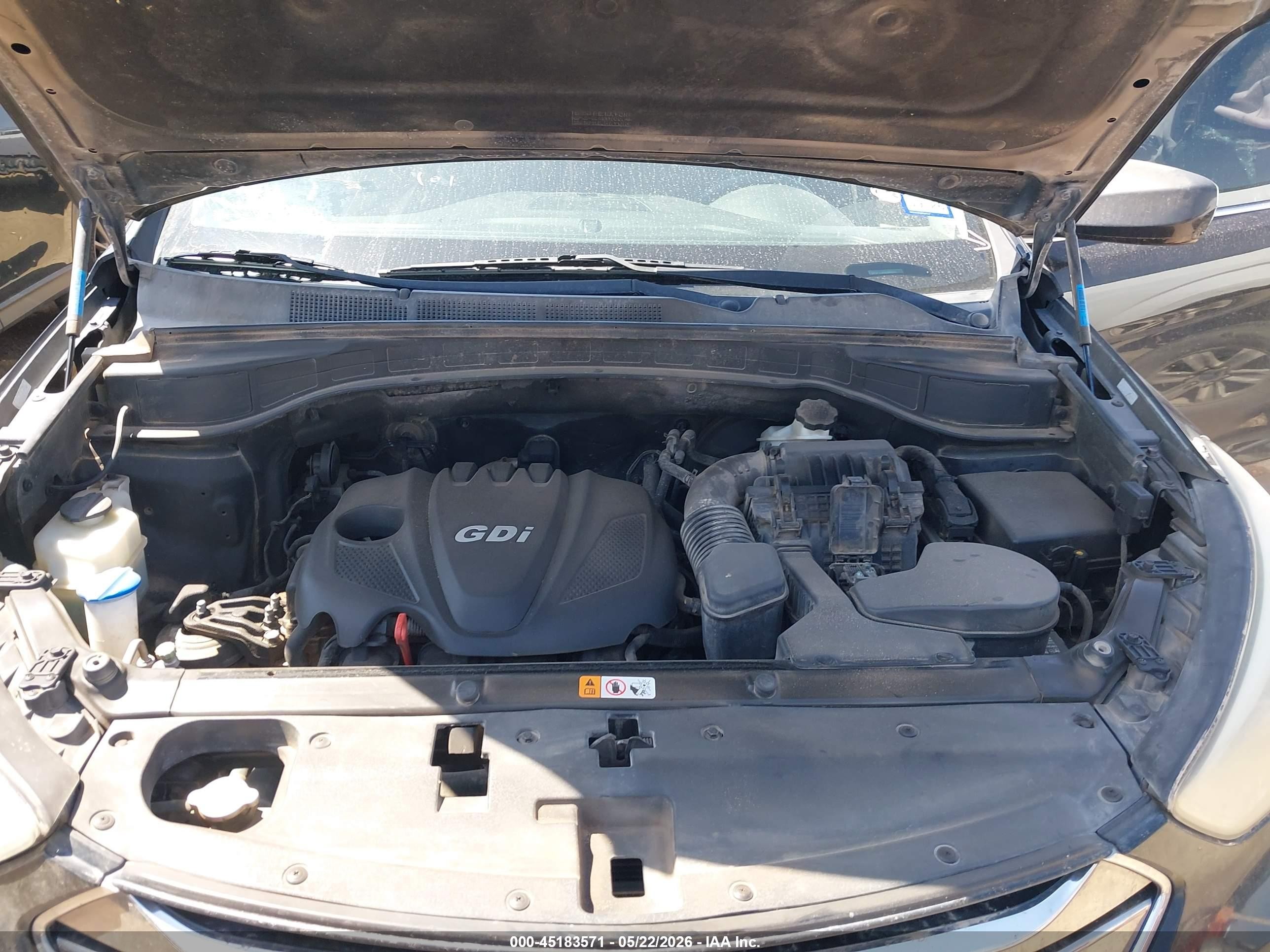 2013 Hyundai Santa Fe Sport Black vin: 5XYZT3LB0DG084835