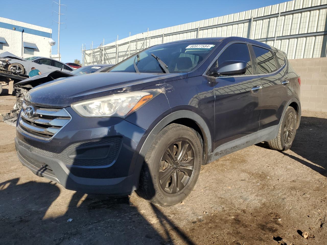 2013 Hyundai Santa Fe Sport Blue vin: 5XYZT3LB0DG096273