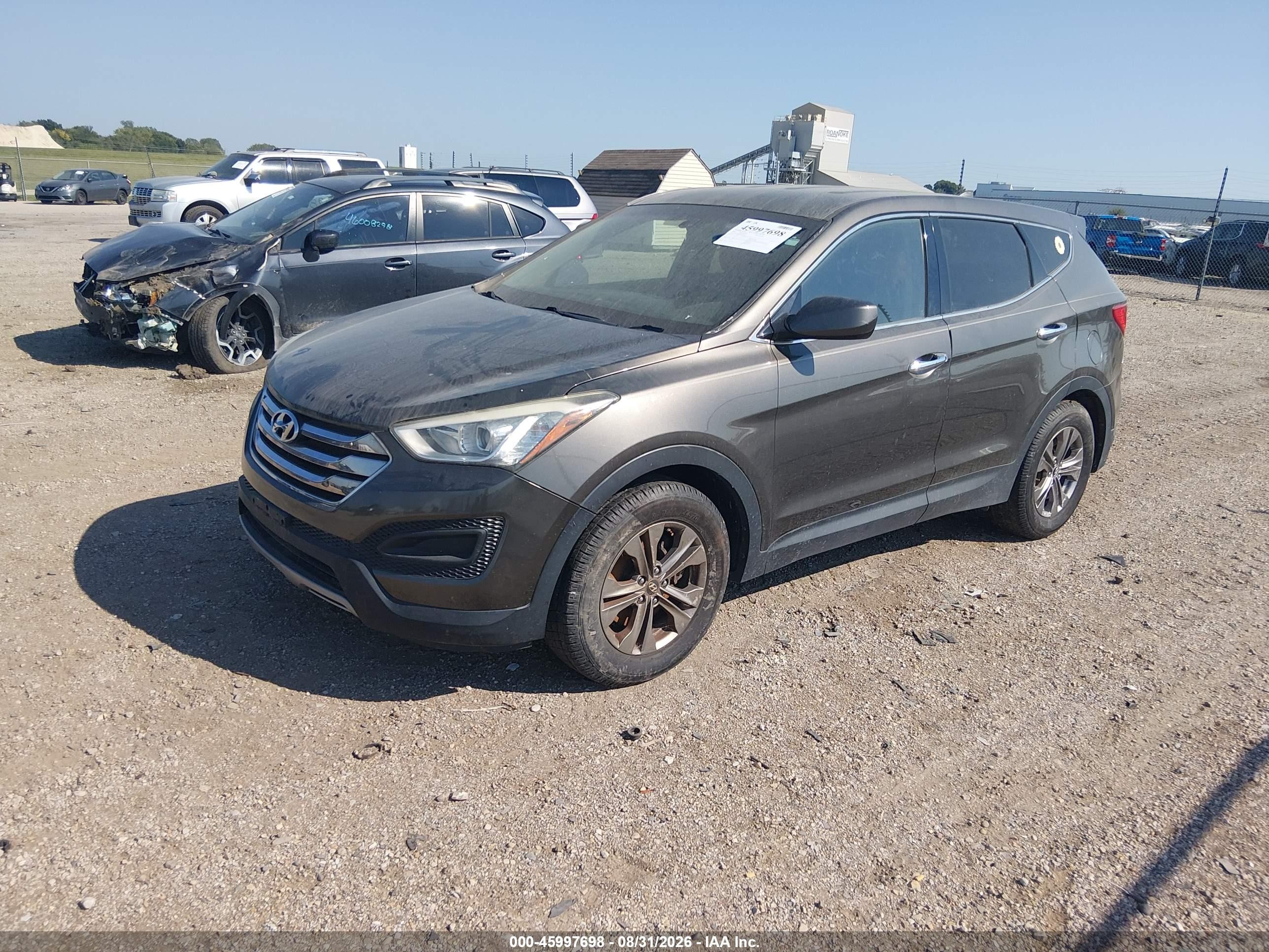 2013 Hyundai Santa Fe Sport Gray vin: 5XYZT3LB0DG122550