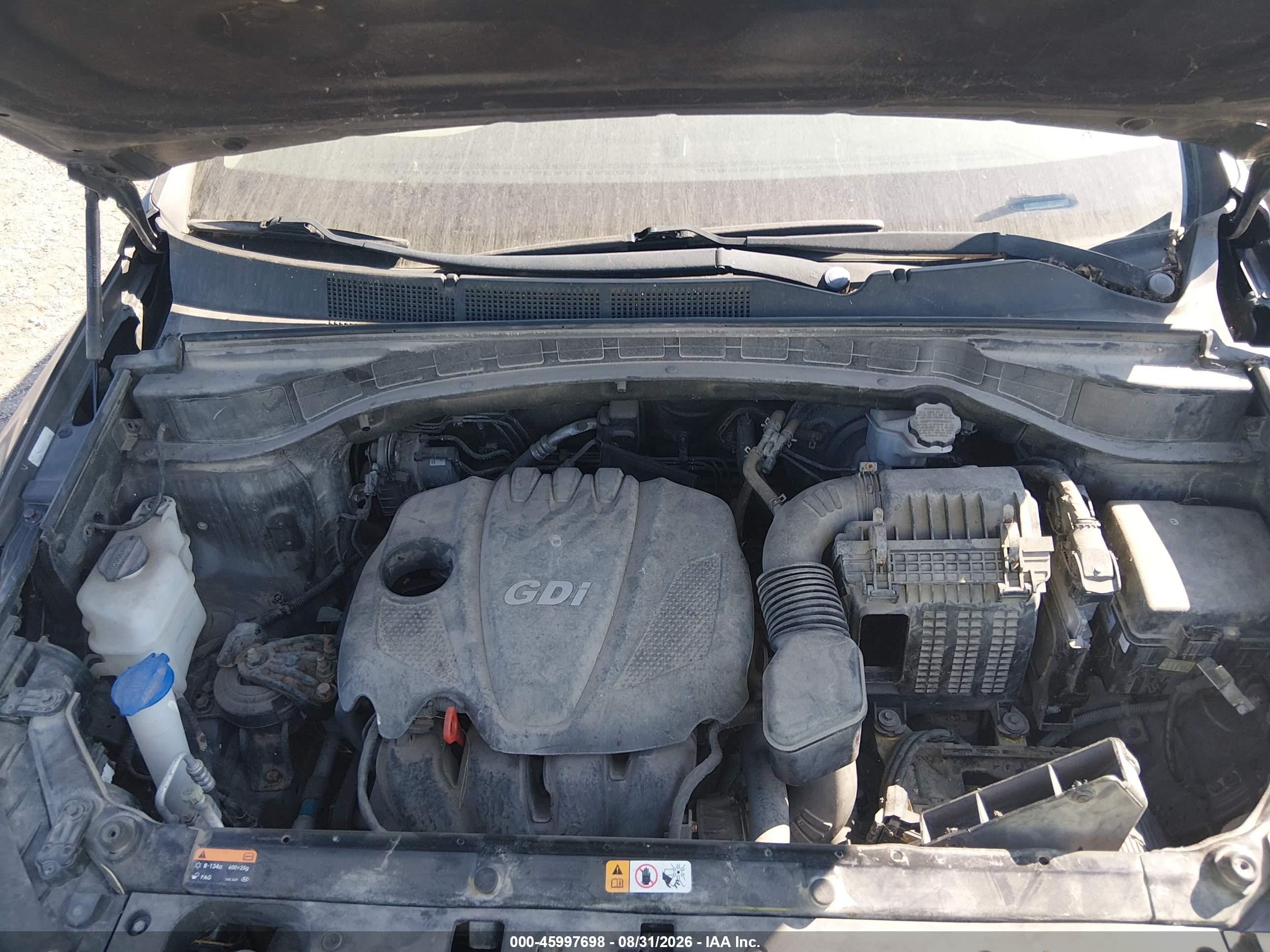 2013 Hyundai Santa Fe Sport Gray vin: 5XYZT3LB0DG122550