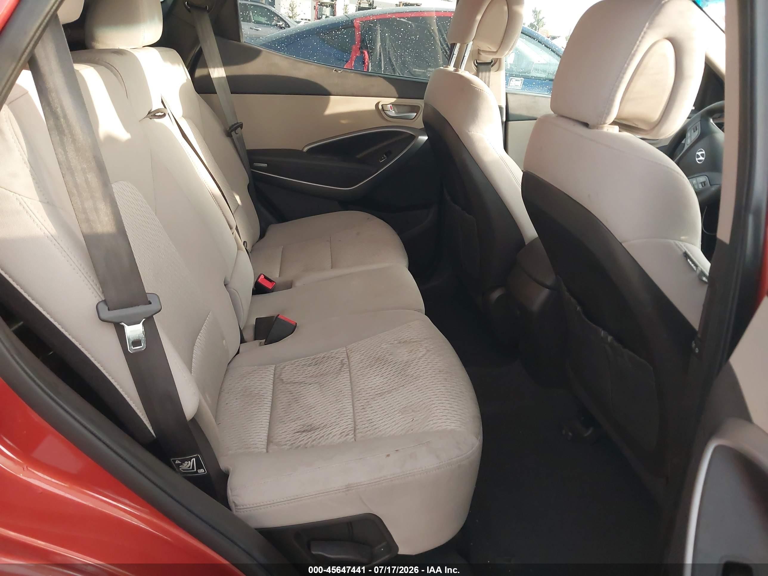 2014 Hyundai Santa Fe Sport 2.4l Orange vin: 5XYZT3LB0EG167408