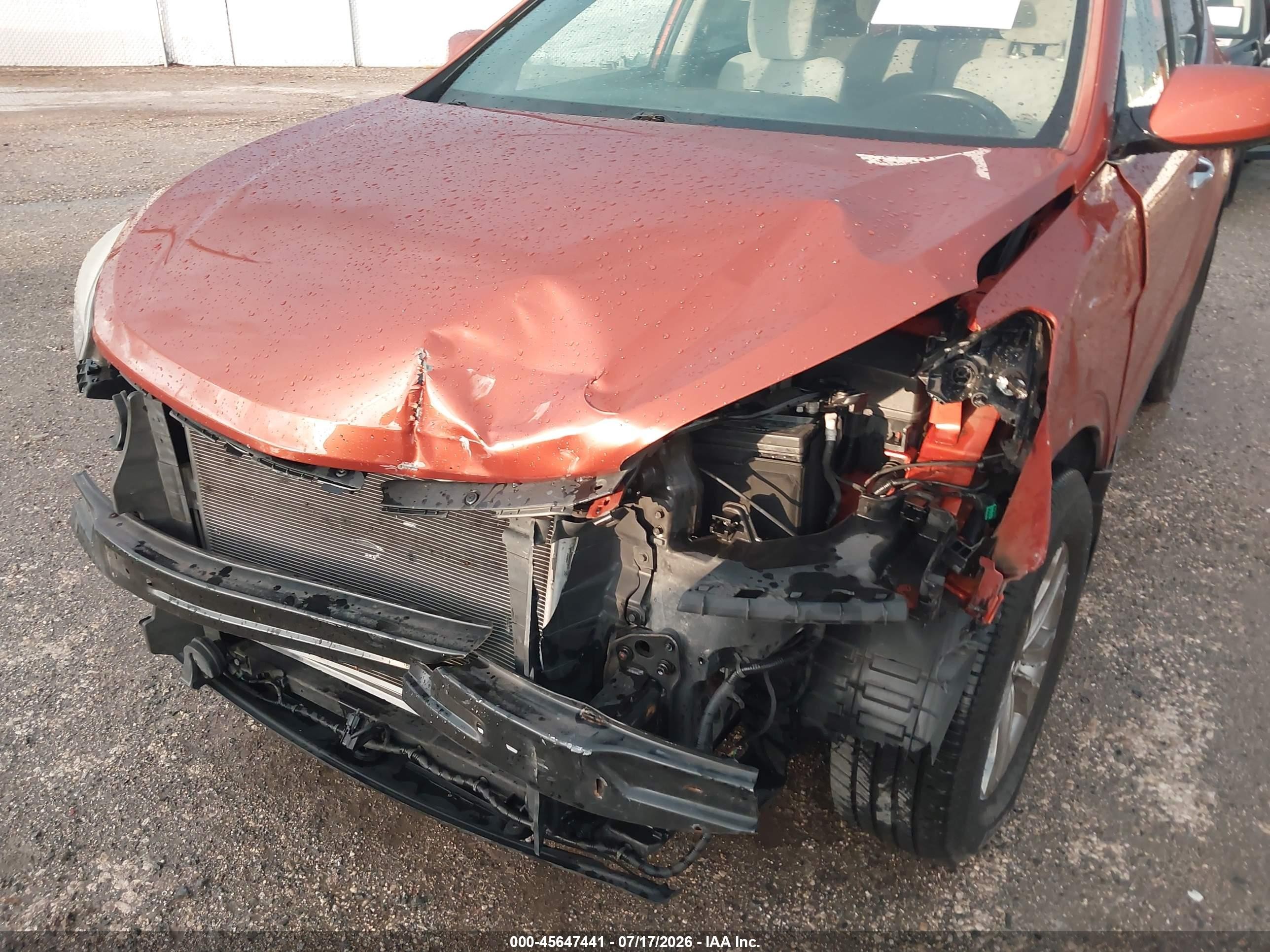 2014 Hyundai Santa Fe Sport 2.4l Orange vin: 5XYZT3LB0EG167408