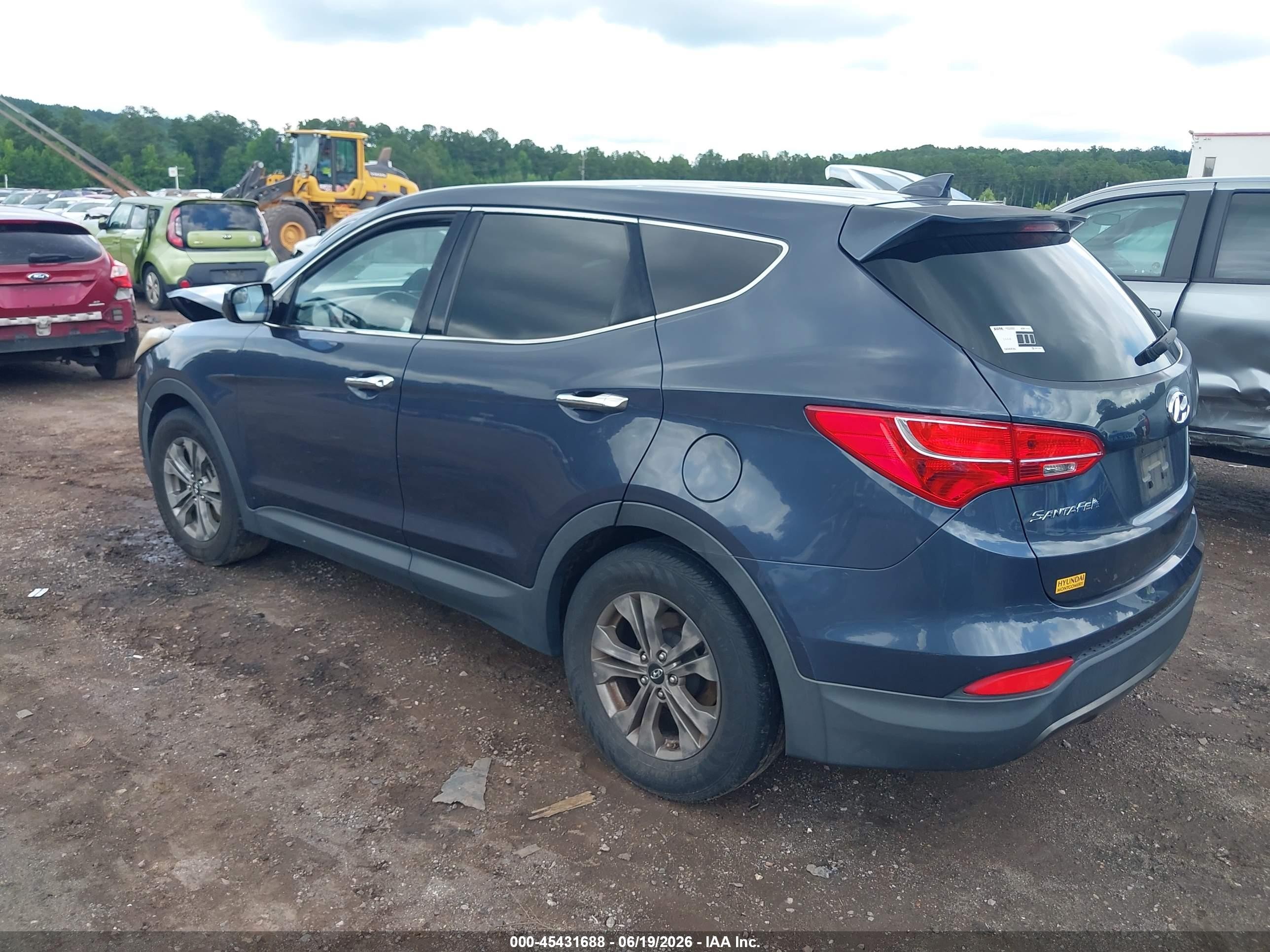 2015 Hyundai Santa Fe Sport 2.4l Gray vin: 5XYZT3LB0FG271317