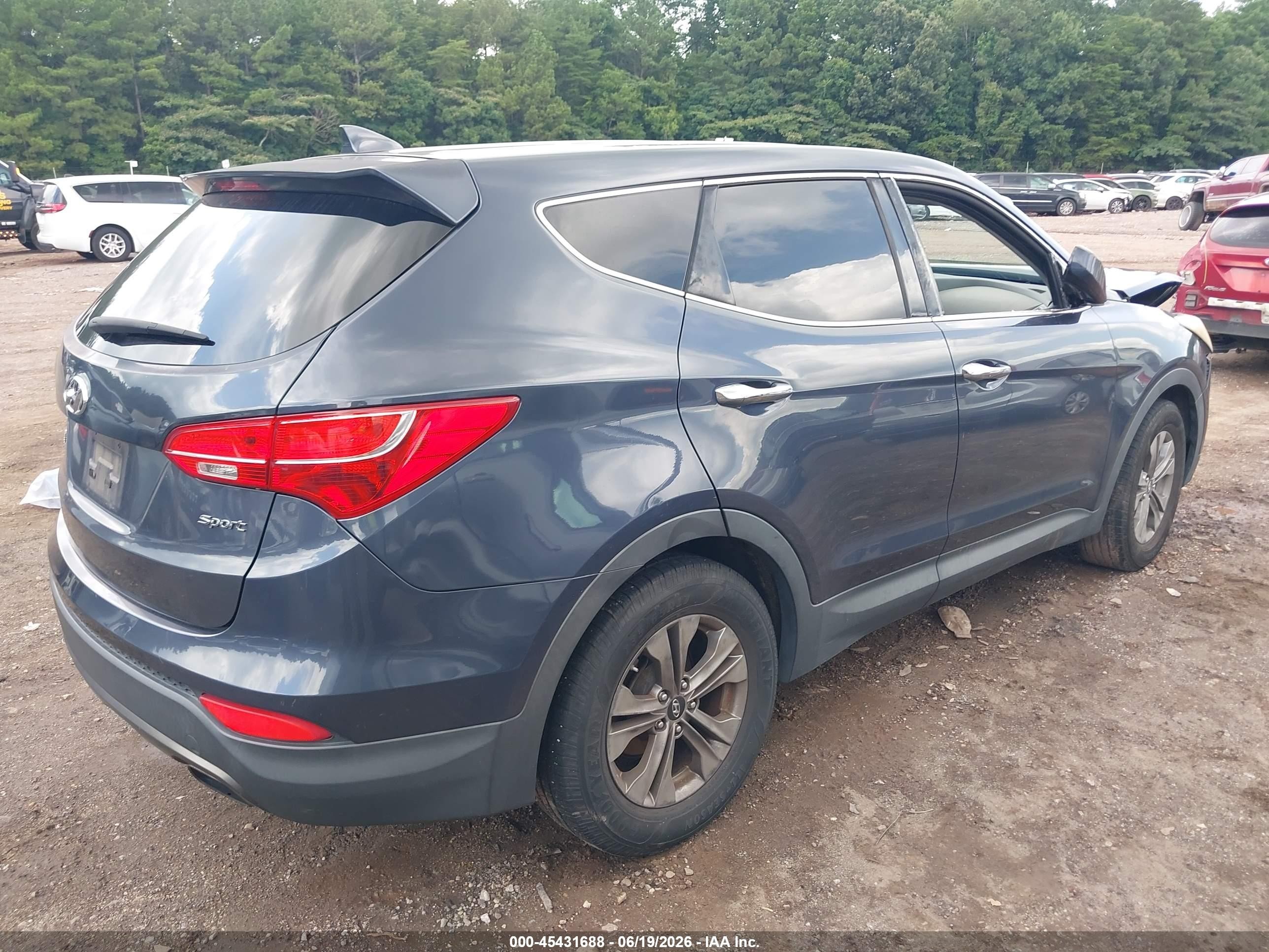 2015 Hyundai Santa Fe Sport 2.4l Gray vin: 5XYZT3LB0FG271317