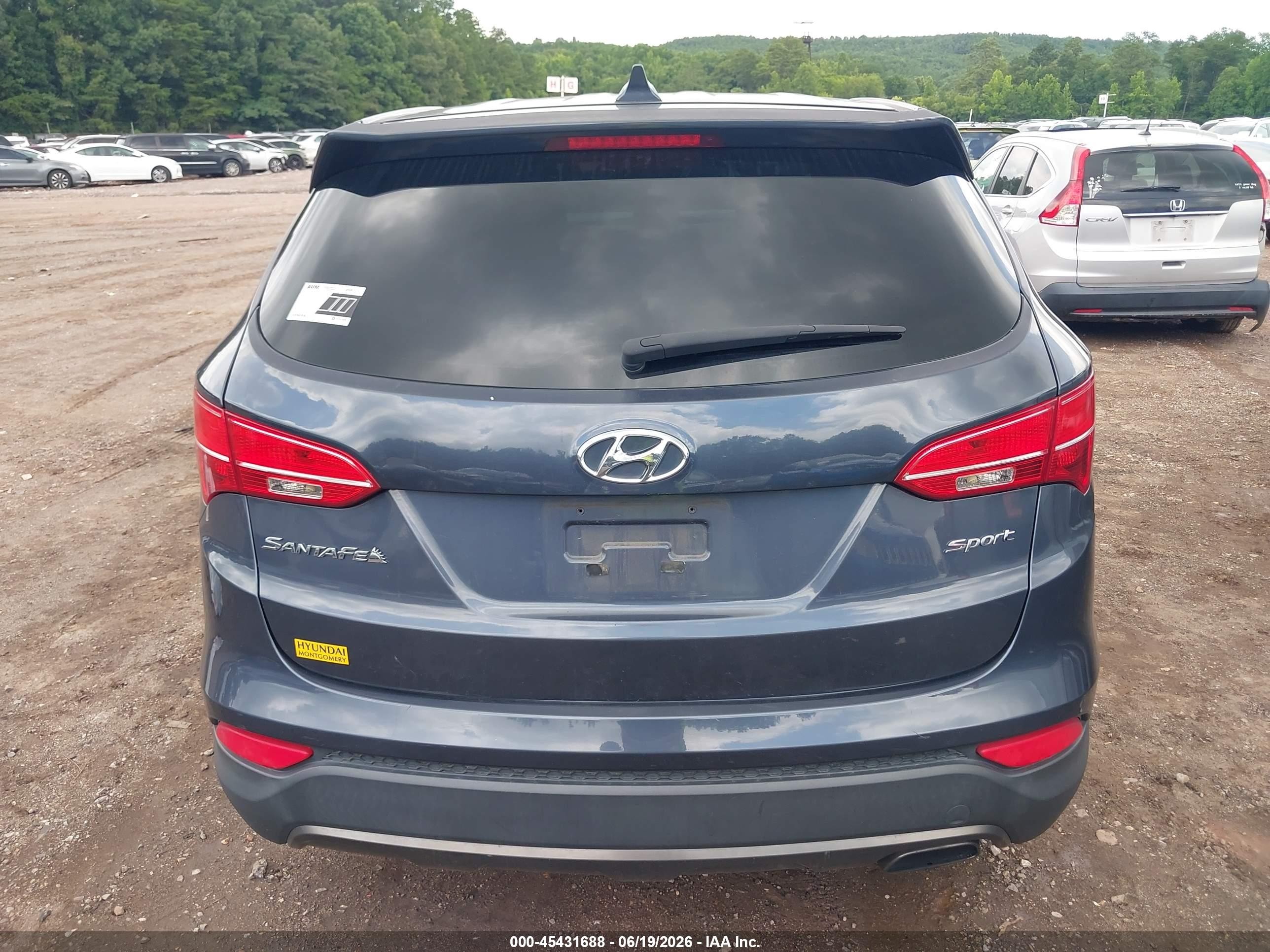 2015 Hyundai Santa Fe Sport 2.4l Gray vin: 5XYZT3LB0FG271317