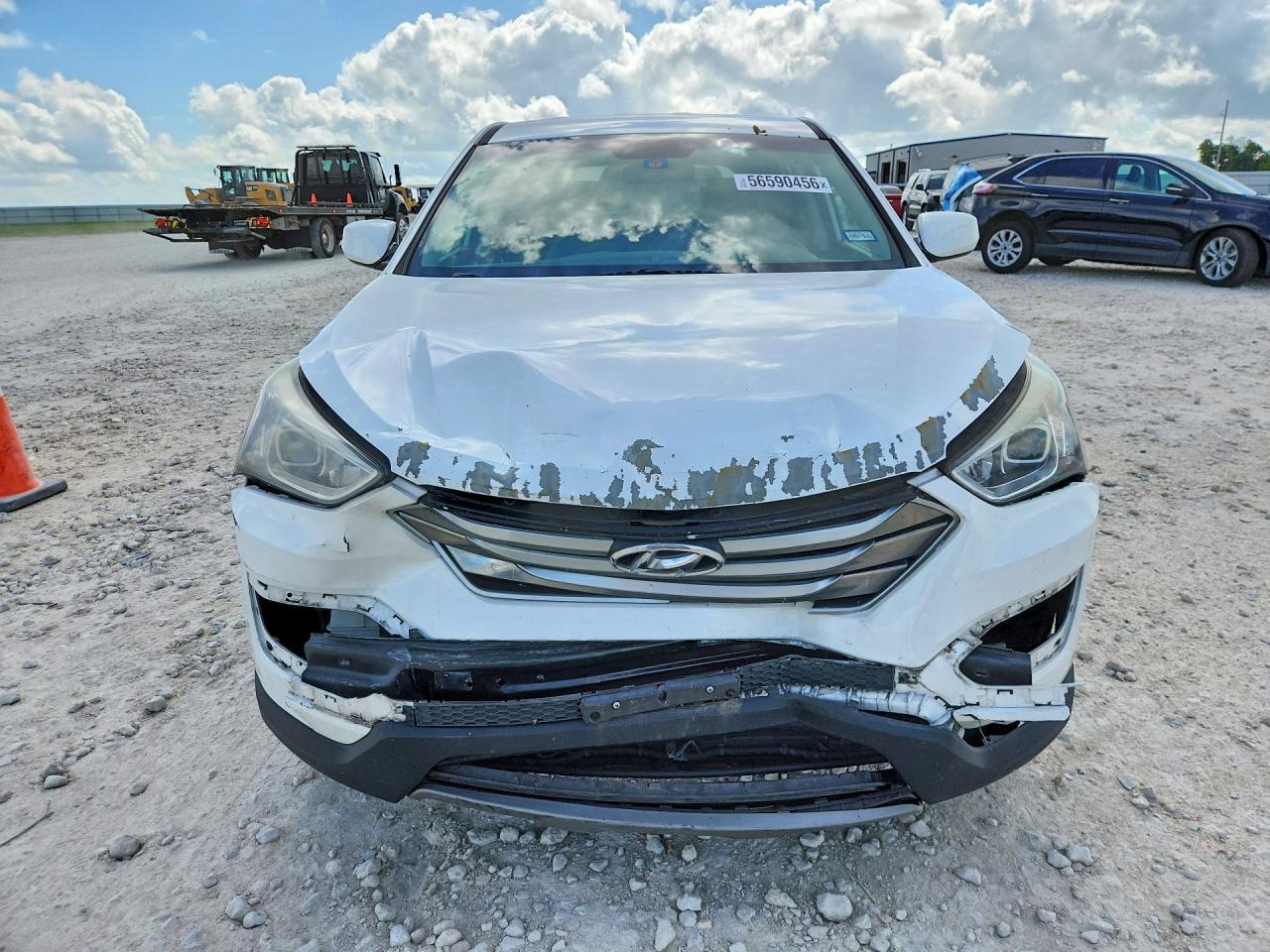 2015 Hyundai Santa Fe Sport 2.4l White vin: 5XYZT3LB0FG271415