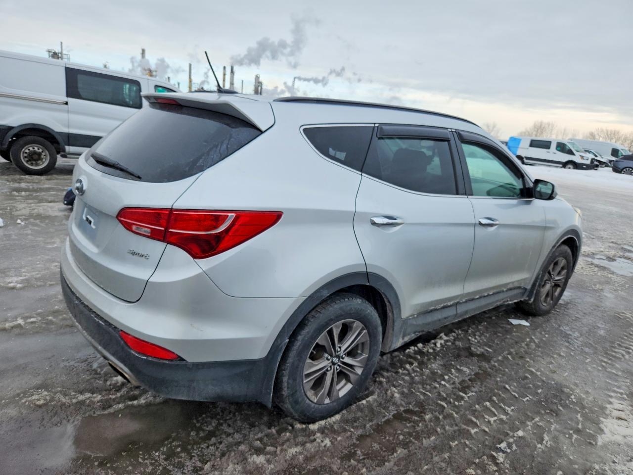 2015 Hyundai Santa Fe Sport Silver vin: 5XYZT3LB0FG279336