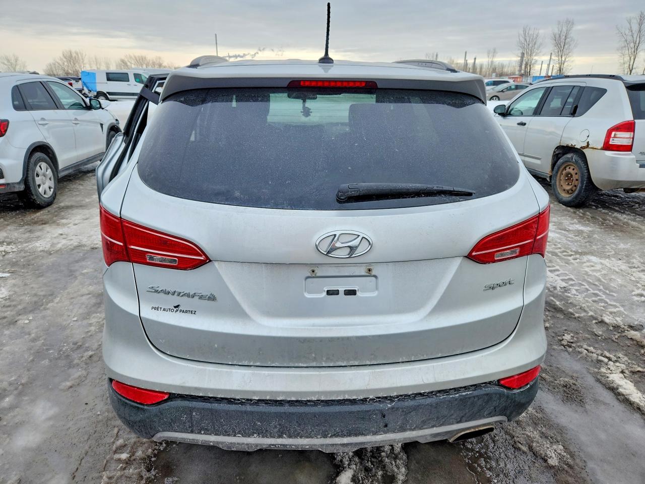 2015 Hyundai Santa Fe Sport Silver vin: 5XYZT3LB0FG279336