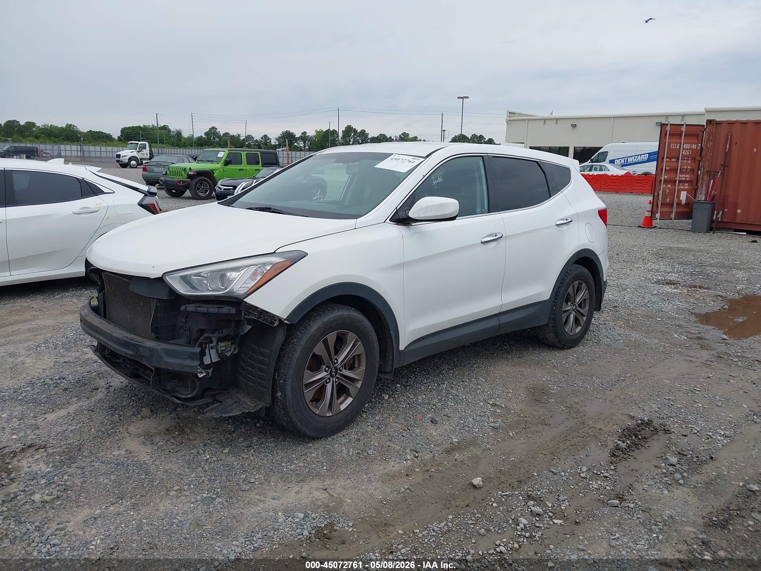 2016 Hyundai Santa Fe Sport 2.4l White vin: 5XYZT3LB0GG369717
