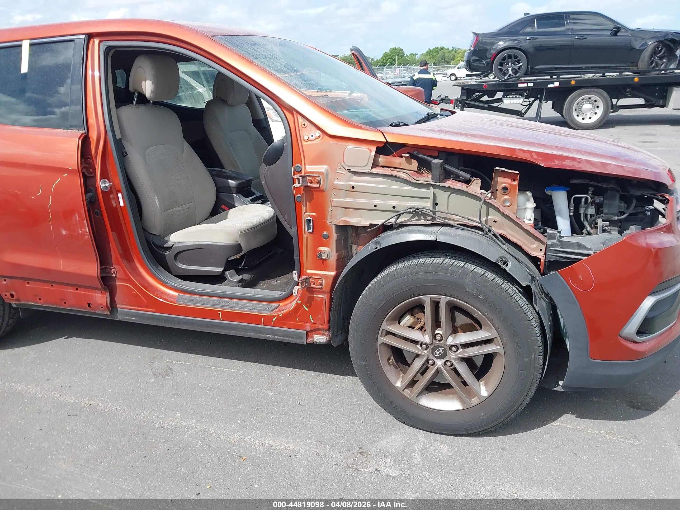 2017 Hyundai Santa Fe Sport 2.4l Orange vin: 5XYZT3LB0HG435412